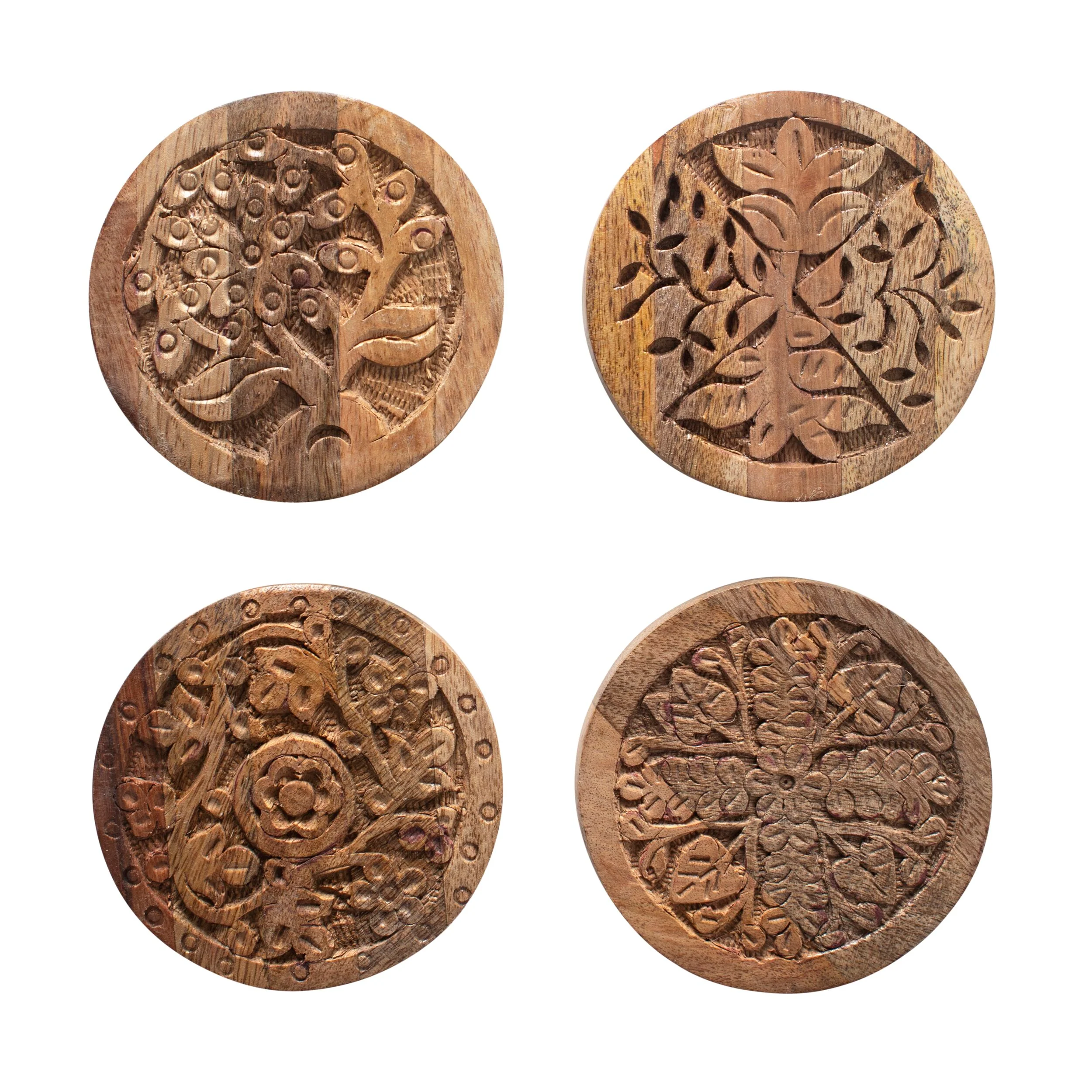 Parvani Set Of 4 Coasters 10x10x1cm - Image 3
