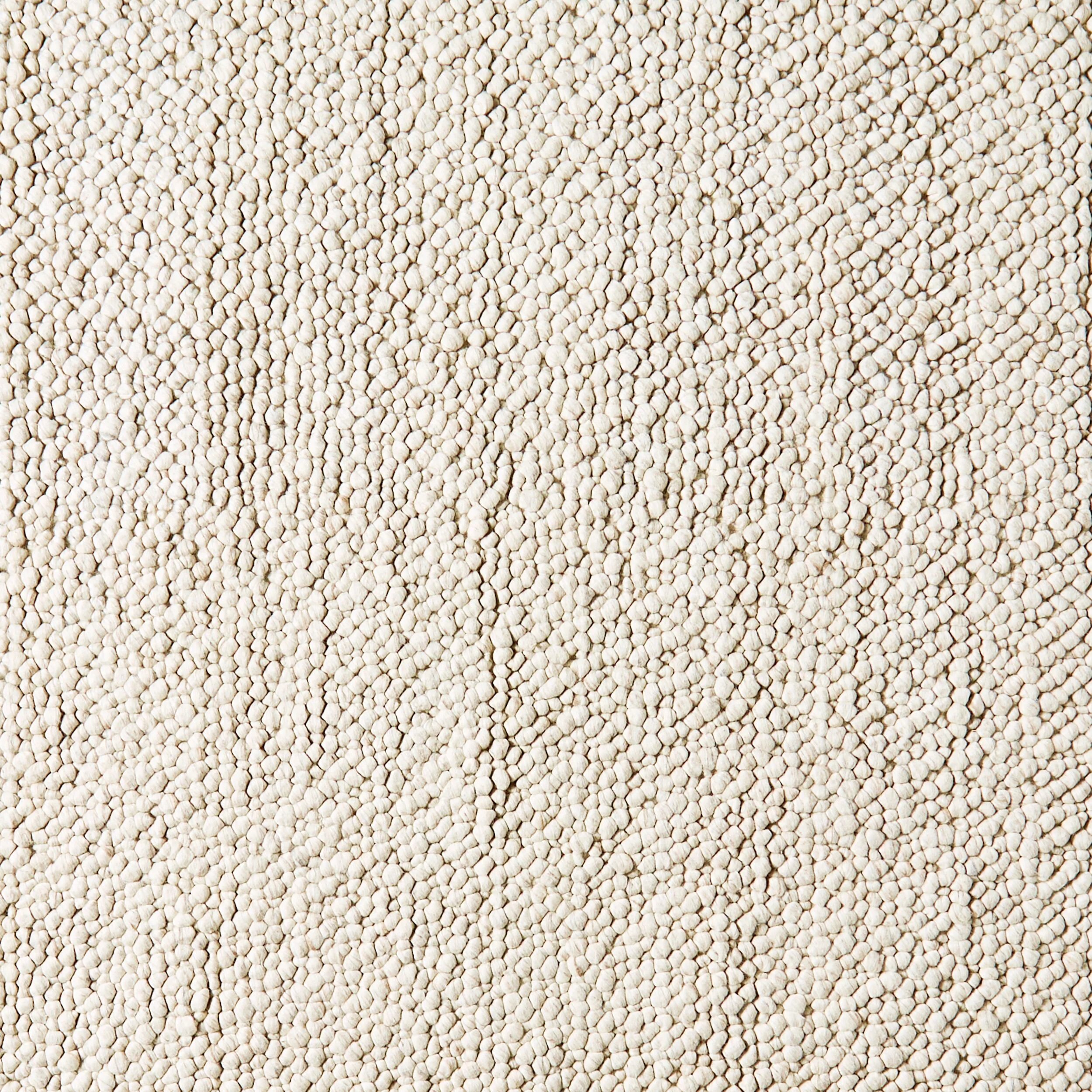 Pebbles Hand Woven Cream Cotton Wool Rug 240x300cm - Image 3
