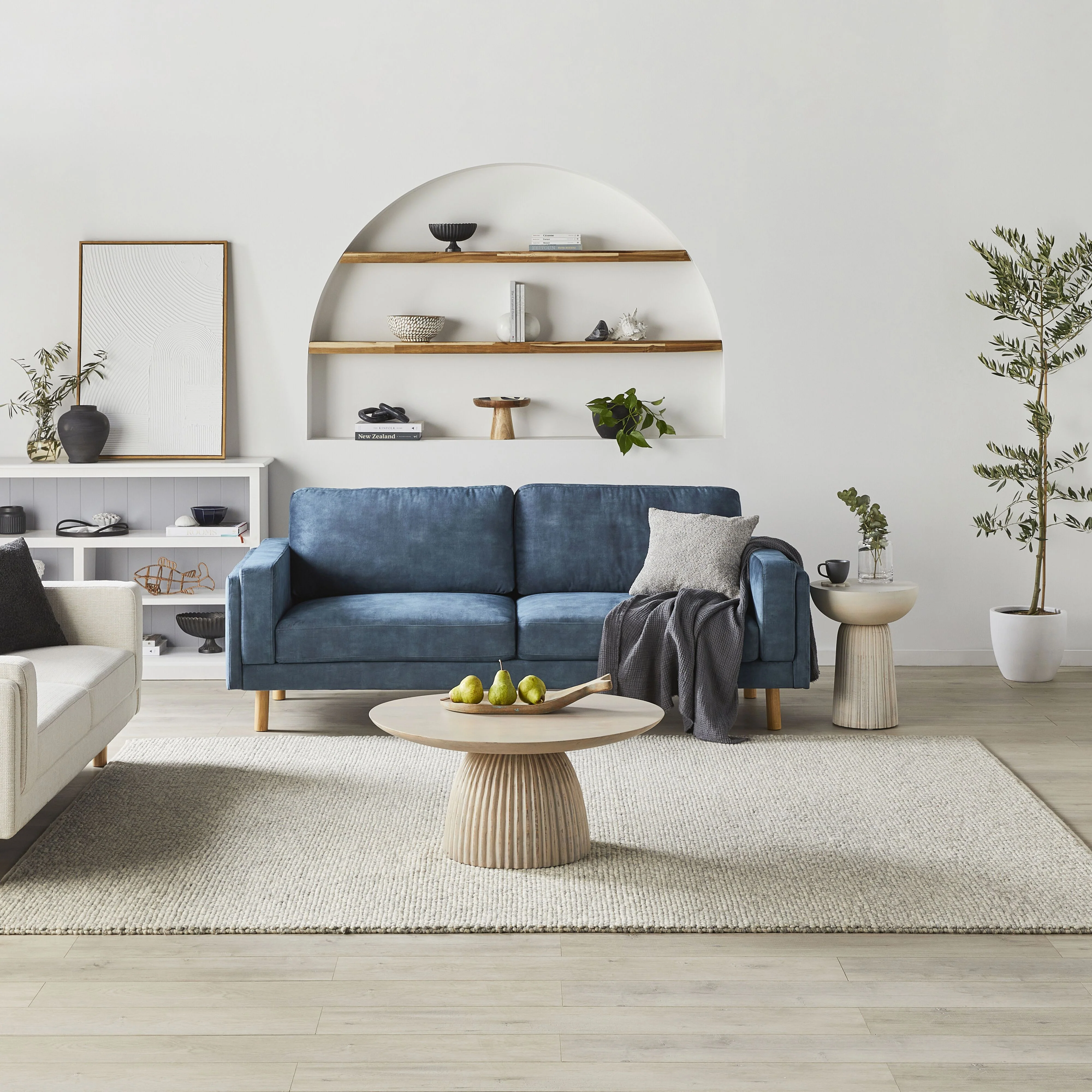 Pebbles Hand Woven Grey Wool Viscose Rug 240 x 300 cm - Image 4