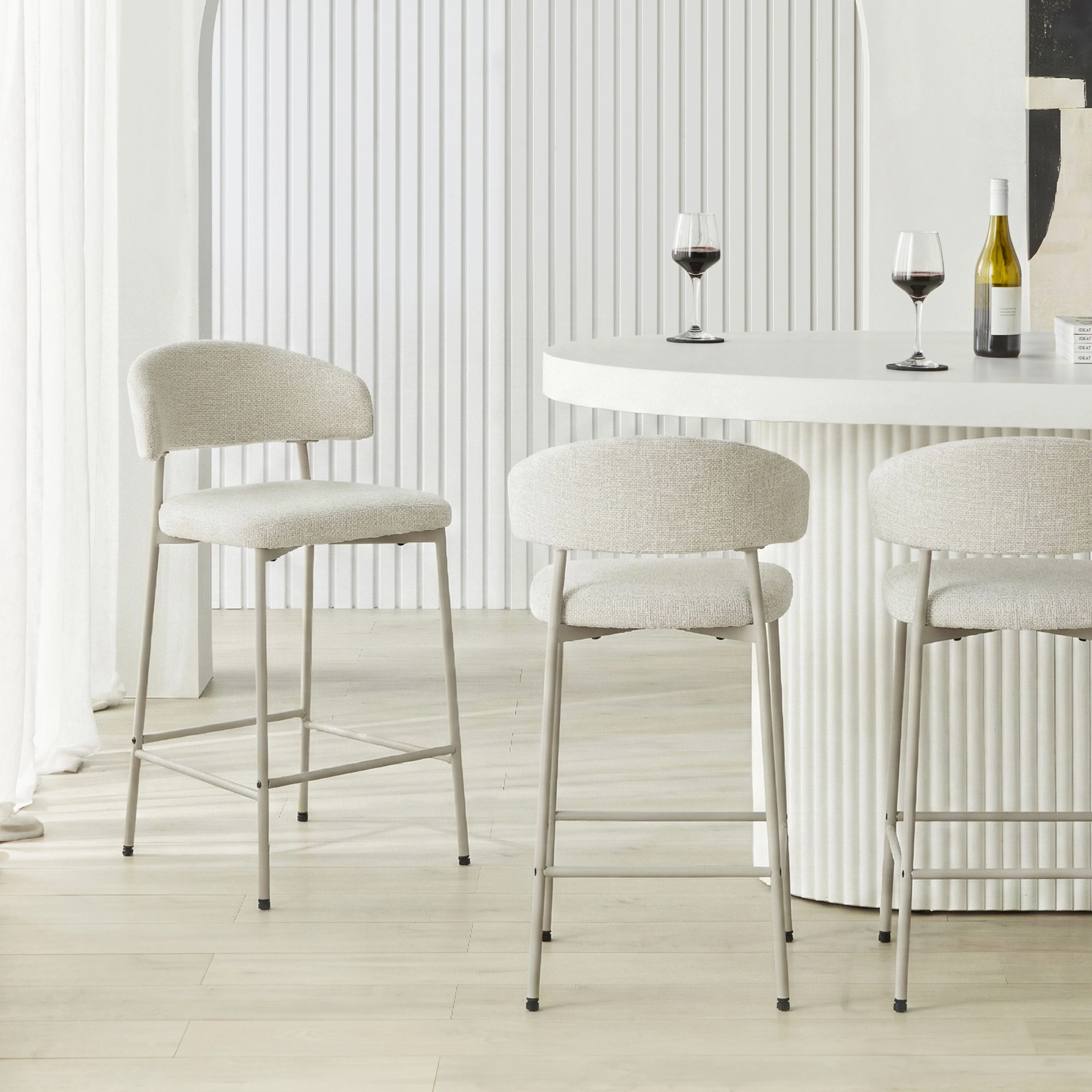 Pegi Bar Stool Taupe - Image 7