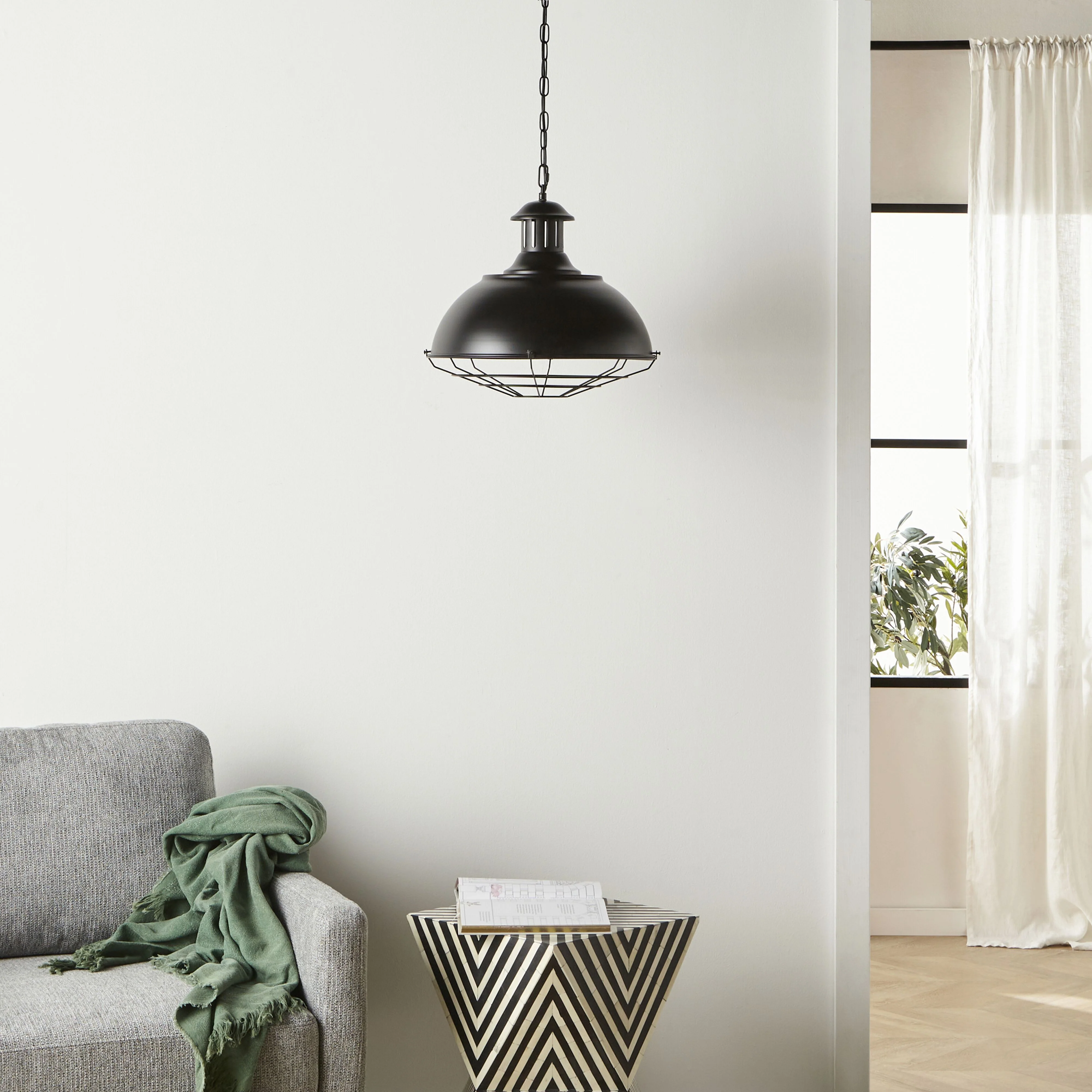 Pelham Cage Shade 1 Light Chain Pendant - Image 4