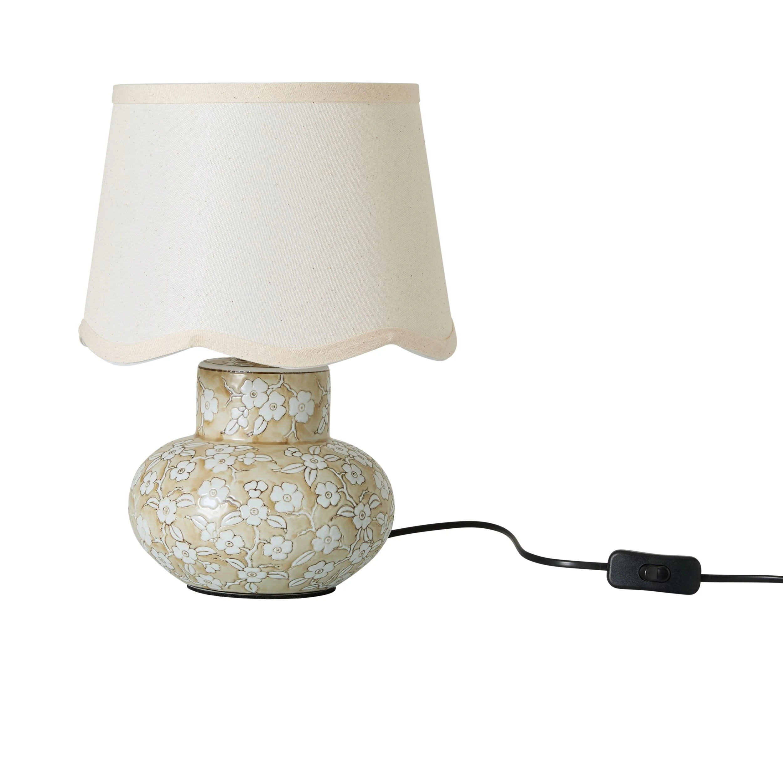 Petal Grove Table Lamp Taupe 34cm - Image 2