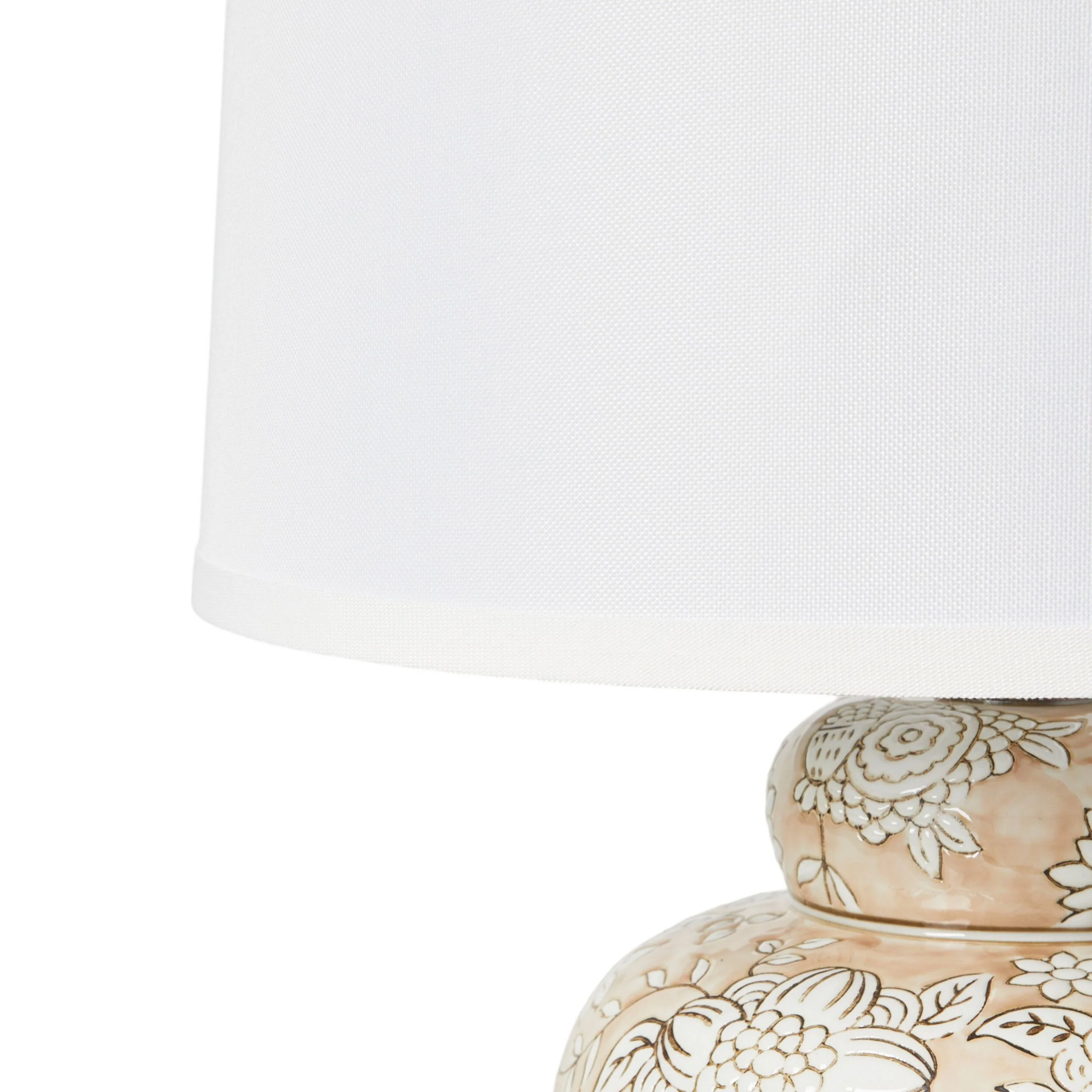 Pink Blush Floral Table Lamp 50cm - Image 3