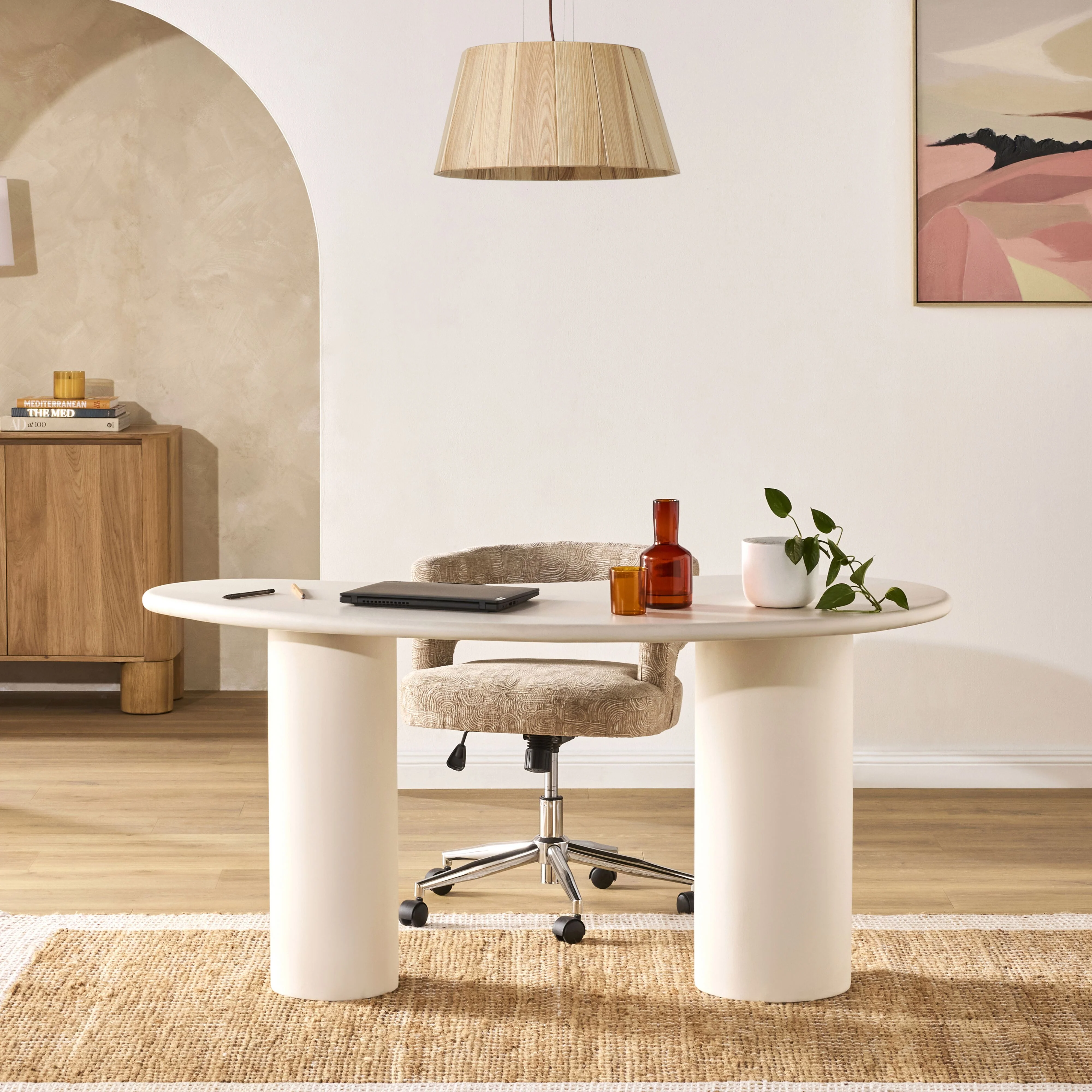Piper Desk chair Natural Pattern - Image 10