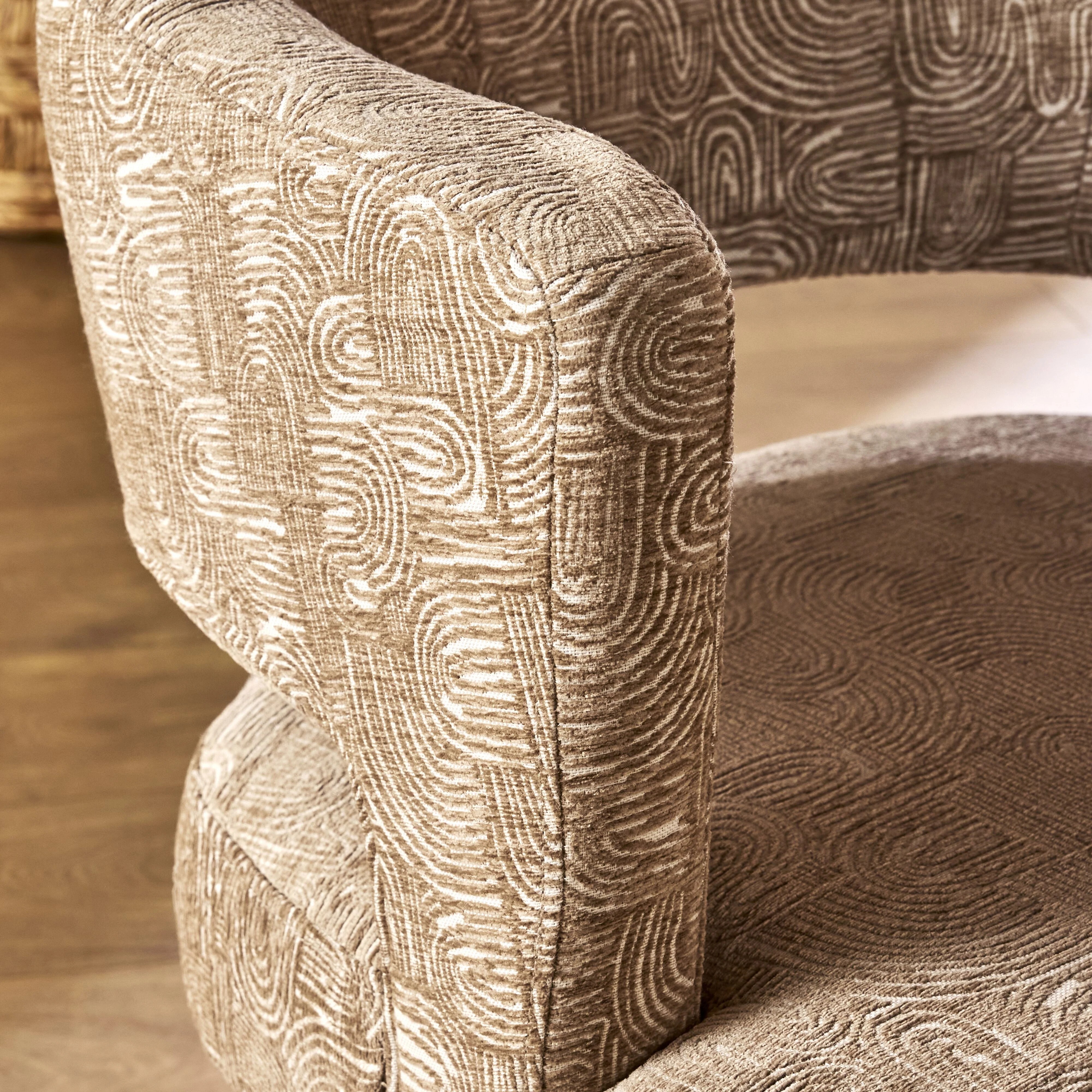 Piper Desk chair Natural Pattern - Image 8