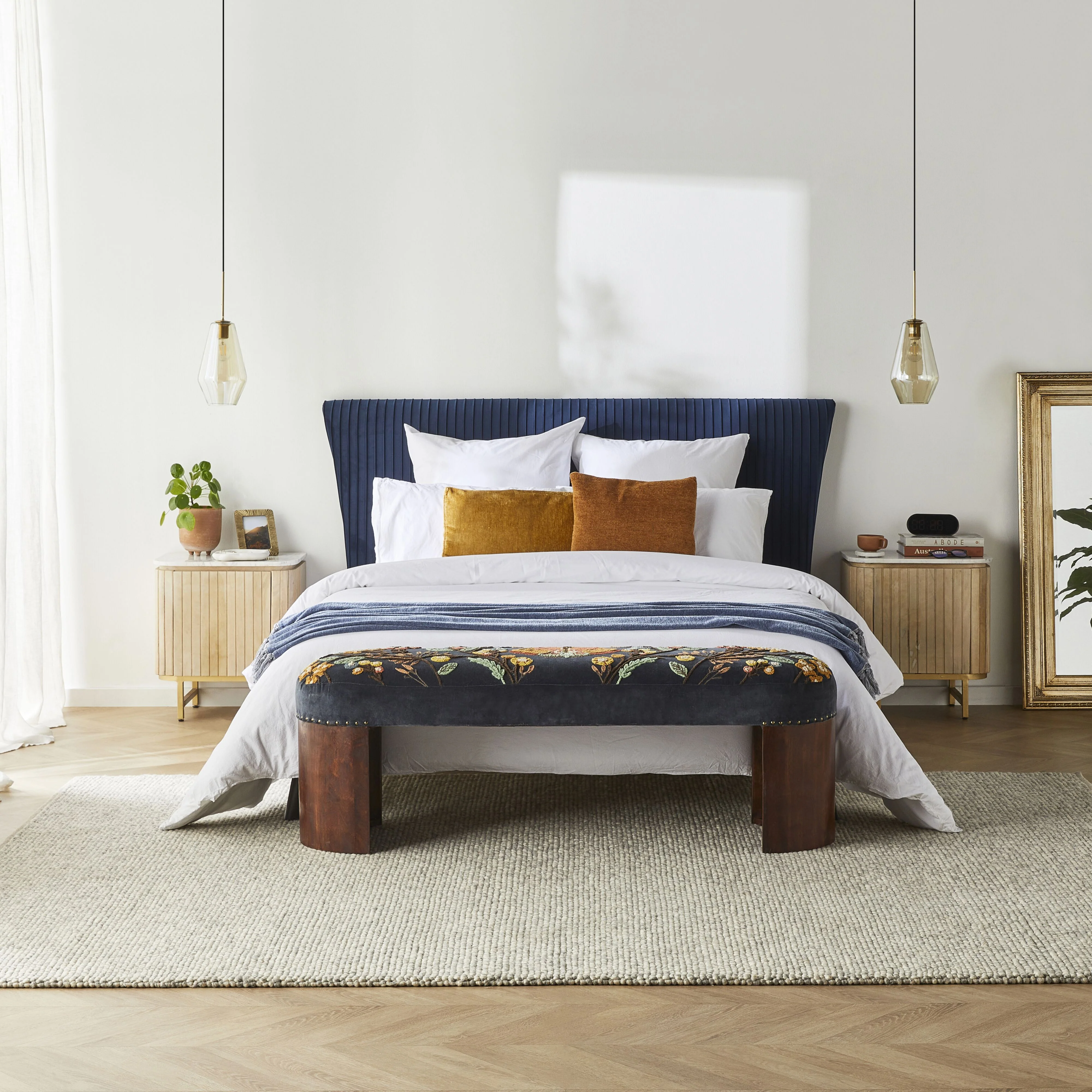 Pleat Bed King Midnight - Image 10