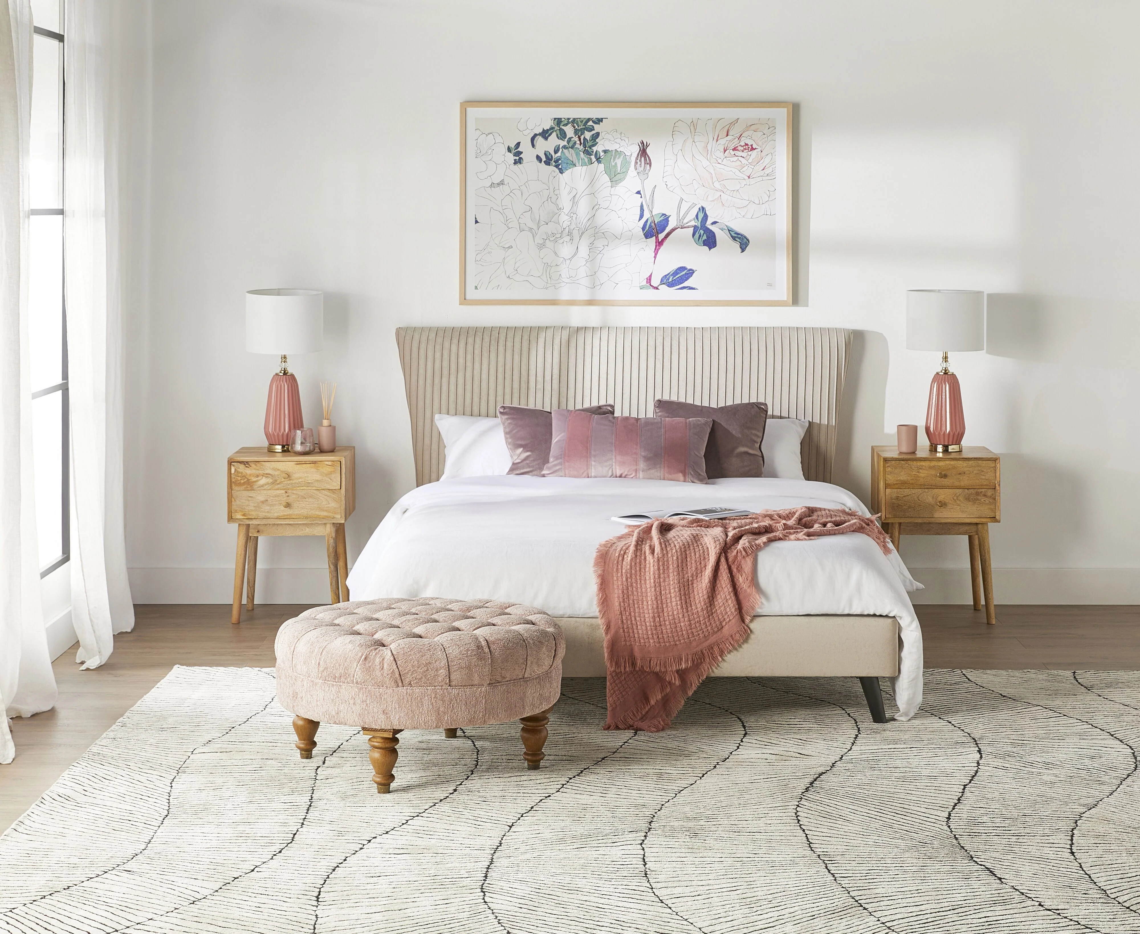 Pleat Bed King Champagne - Image 7