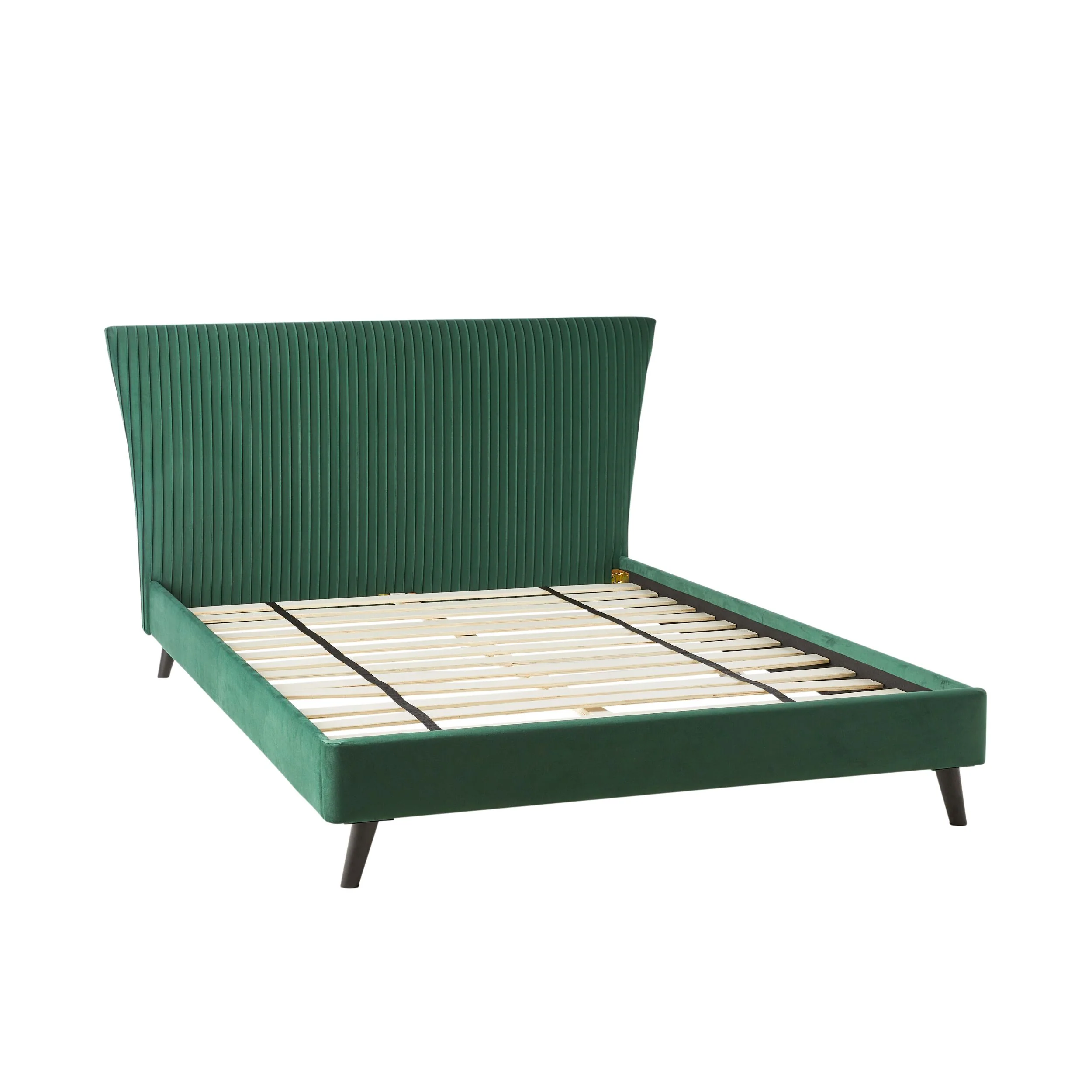 Pleat Bed Queen Emerald - Image 3