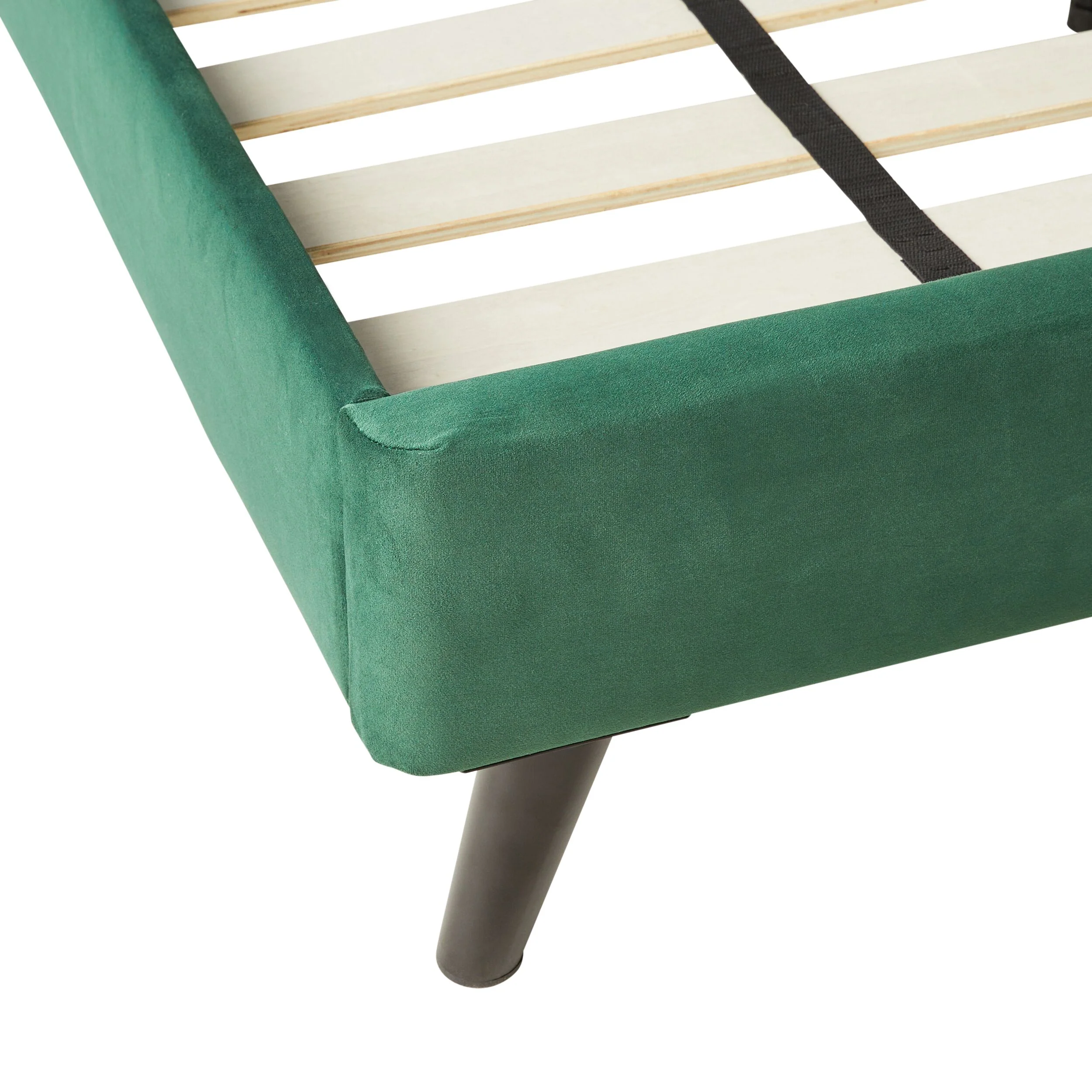 Pleat Bed Queen Emerald - Image 5