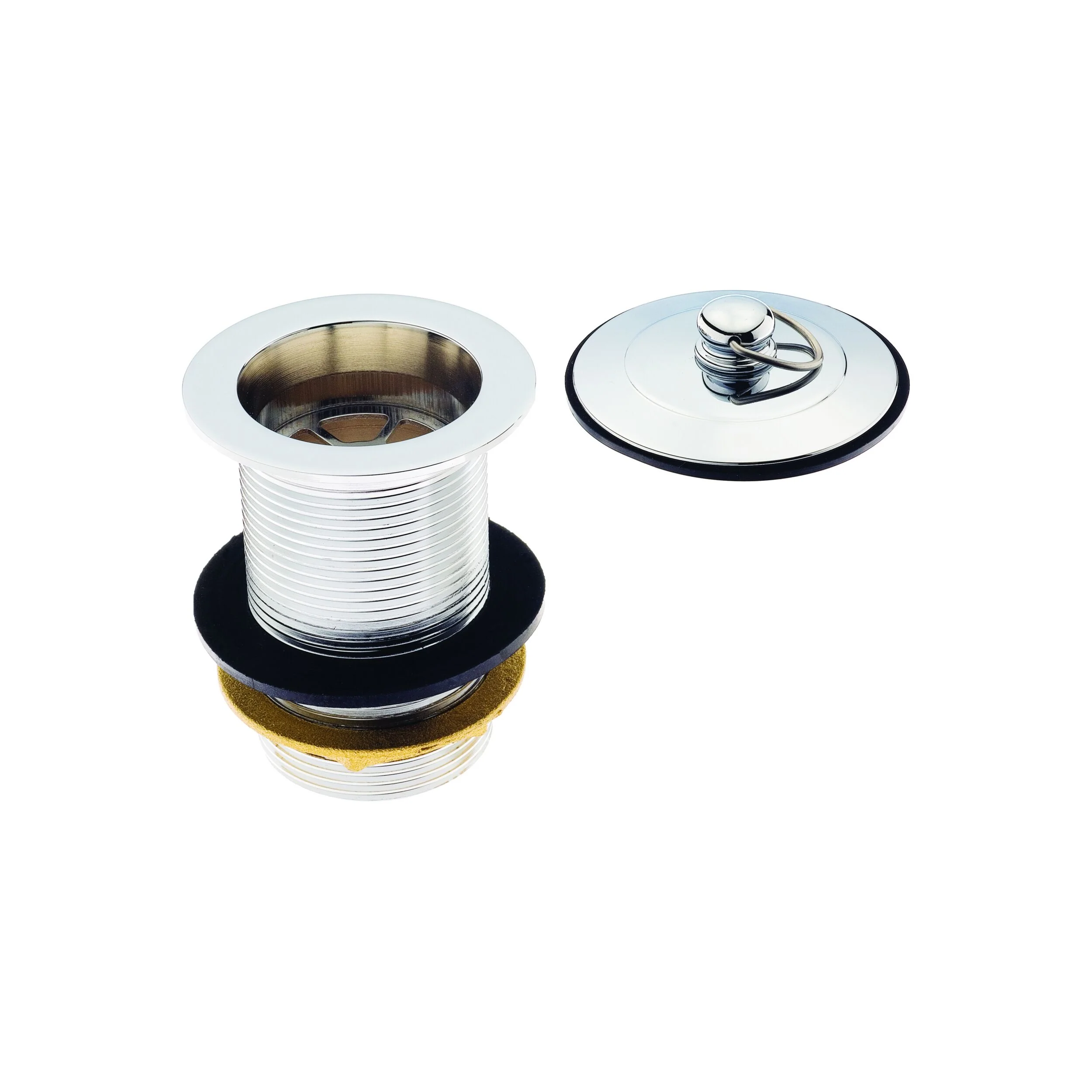 Plug & Waste Set 40 x 80mm Chrome - Image 2