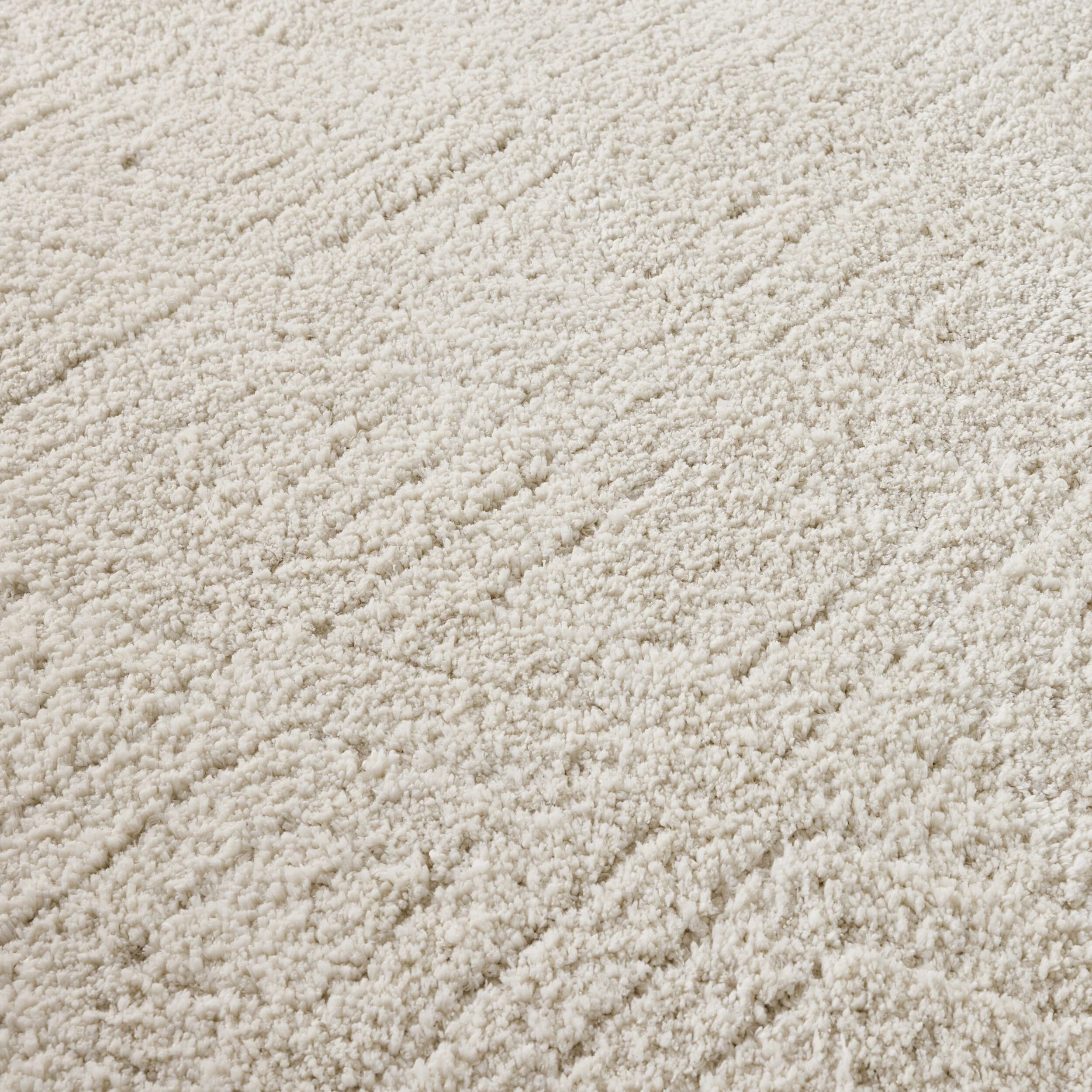 Plush Diamond Rug Cream 150x240cm - Image 2