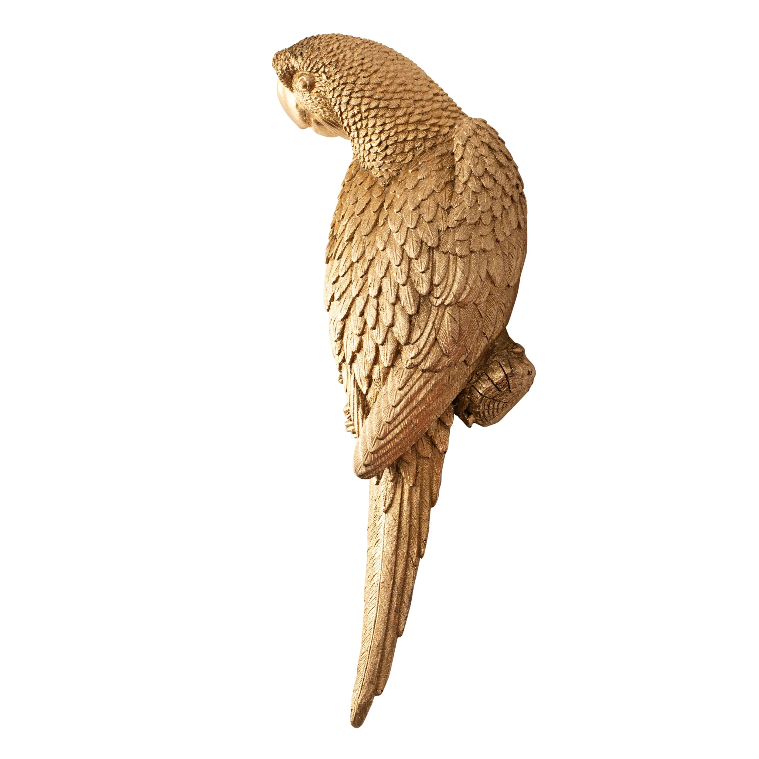 Poly Parrot Polyresin Wall Deco 35x11.5x8.5cm - Image 2