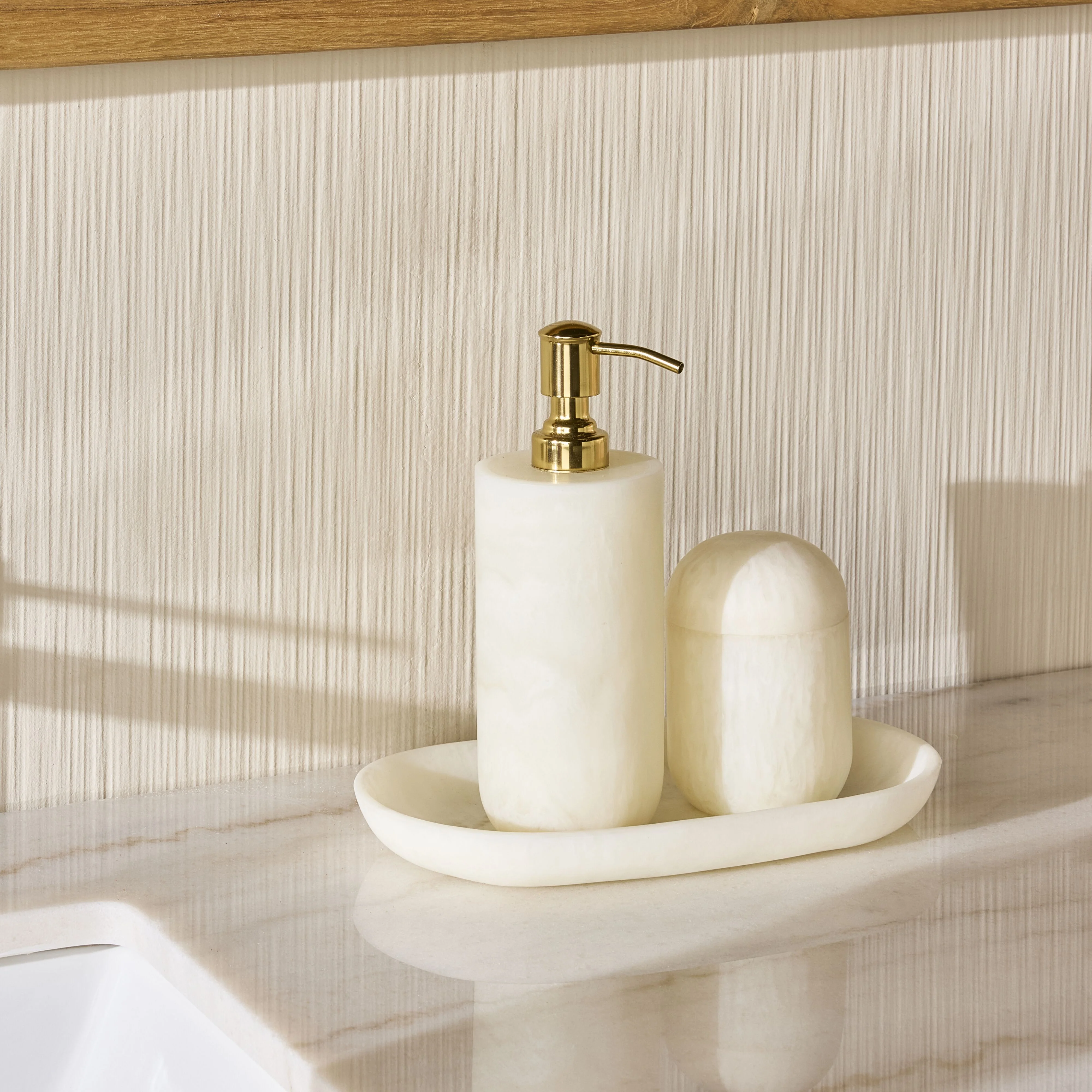 Poppi Bathroom Tray Pearl - Image 5