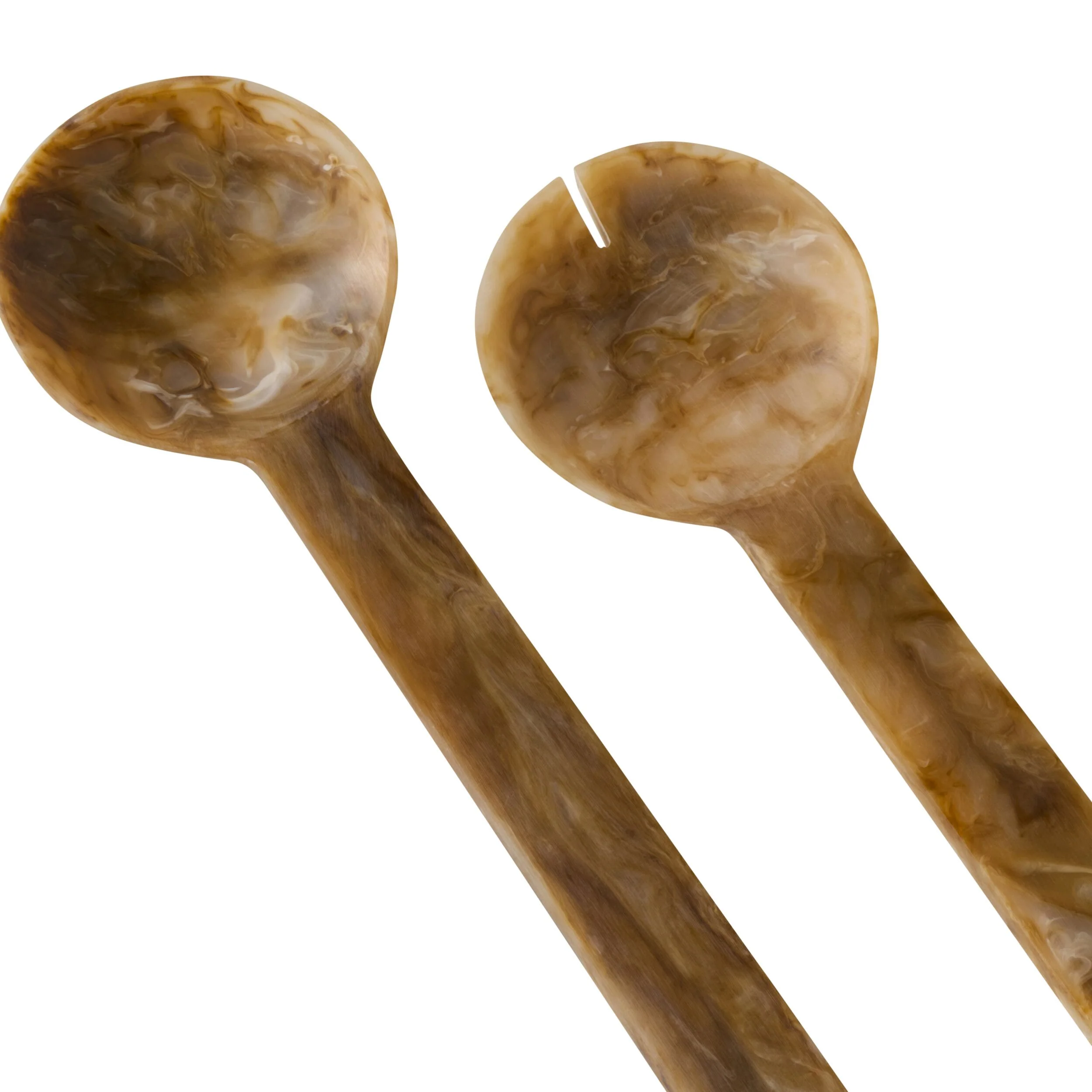 Poppi Salad Server Set of 2 Tortoiseshell - Image 2