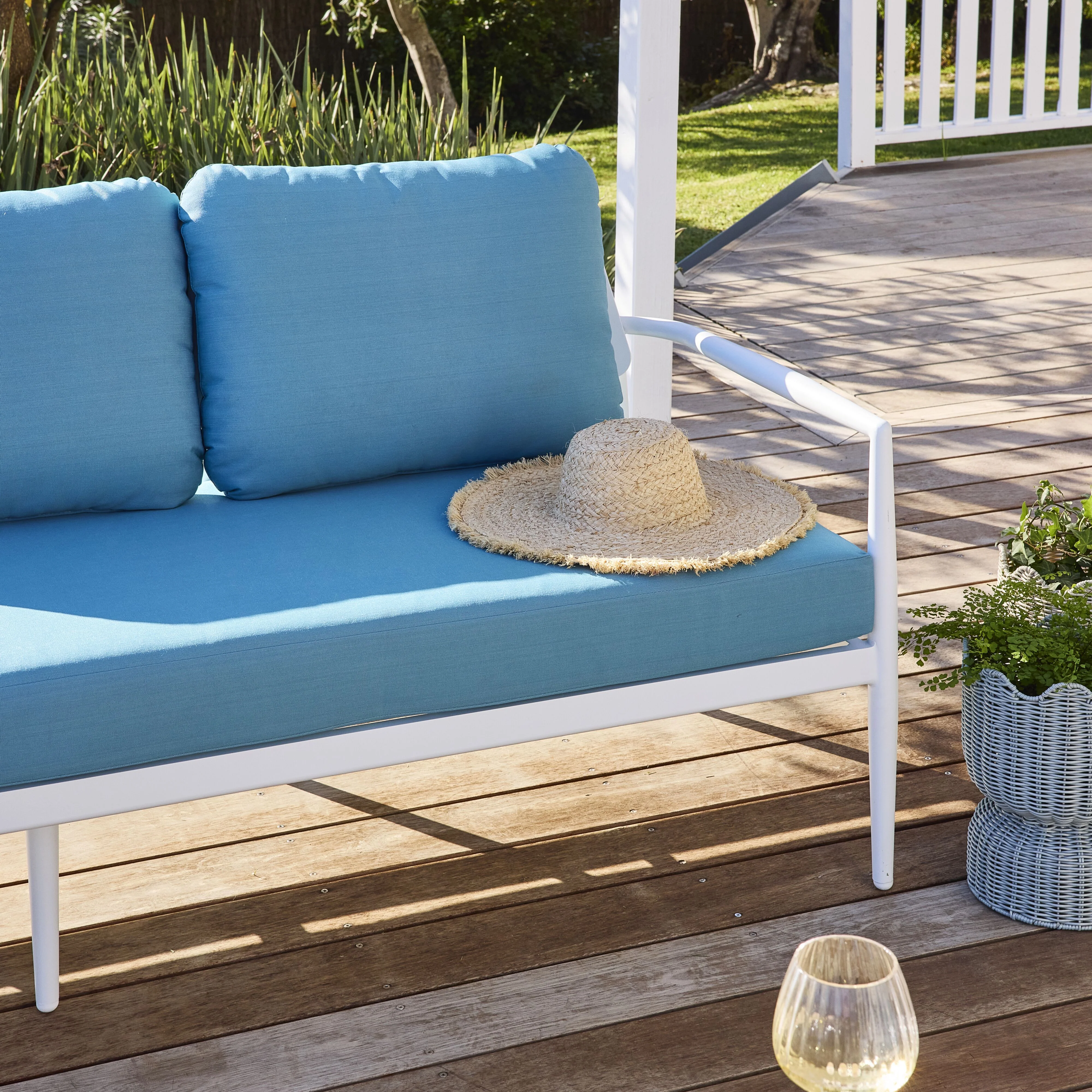 Poppie 3 Seater Sofa Chambray Blue - Image 9
