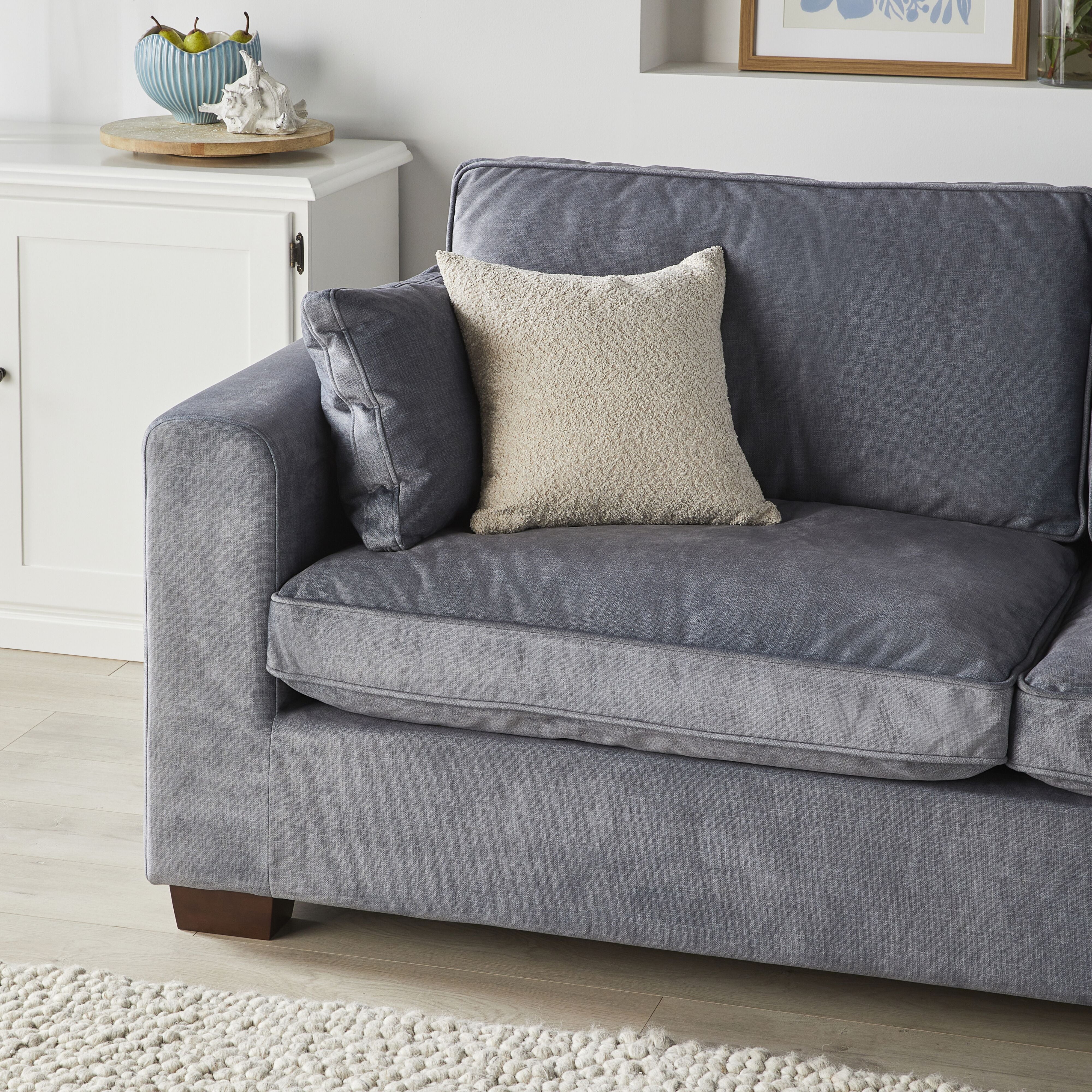 Portsea 3 Seater Sofa Aura Storm - Image 9