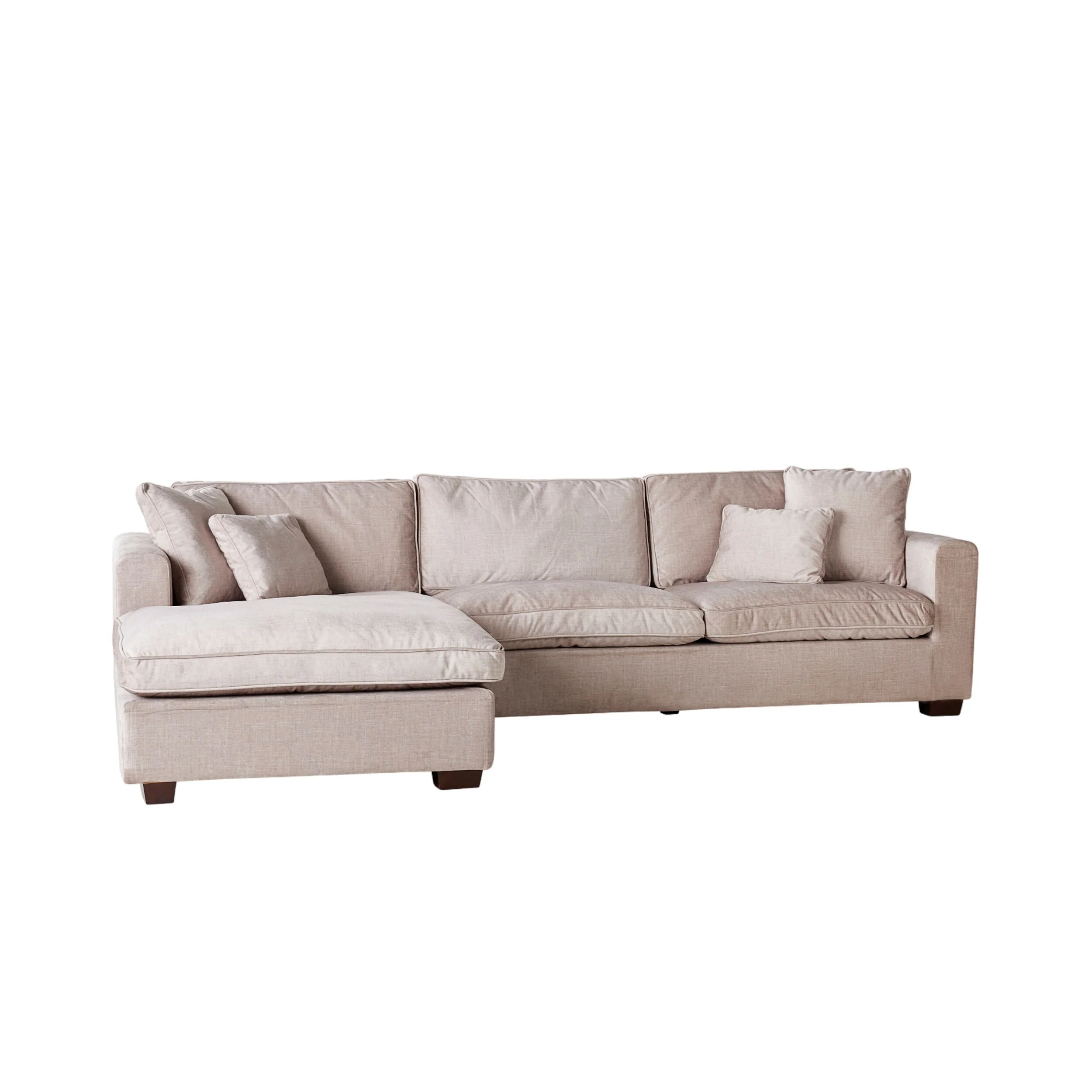 Portsea 4 Seater LHS Chaise Aura Pecan - Image 2