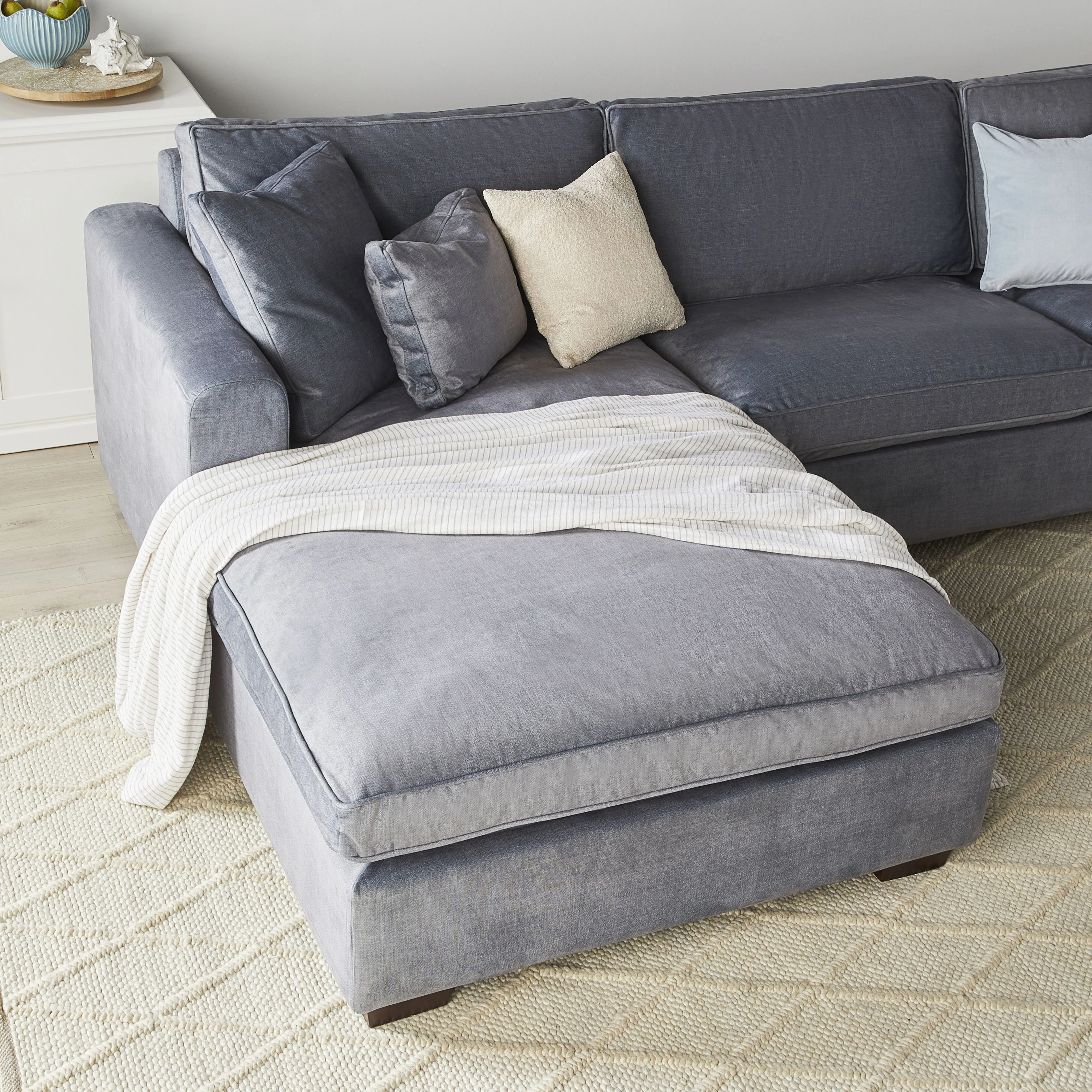 Portsea 4 Seater LHS Chaise Aura Storm - Image 9