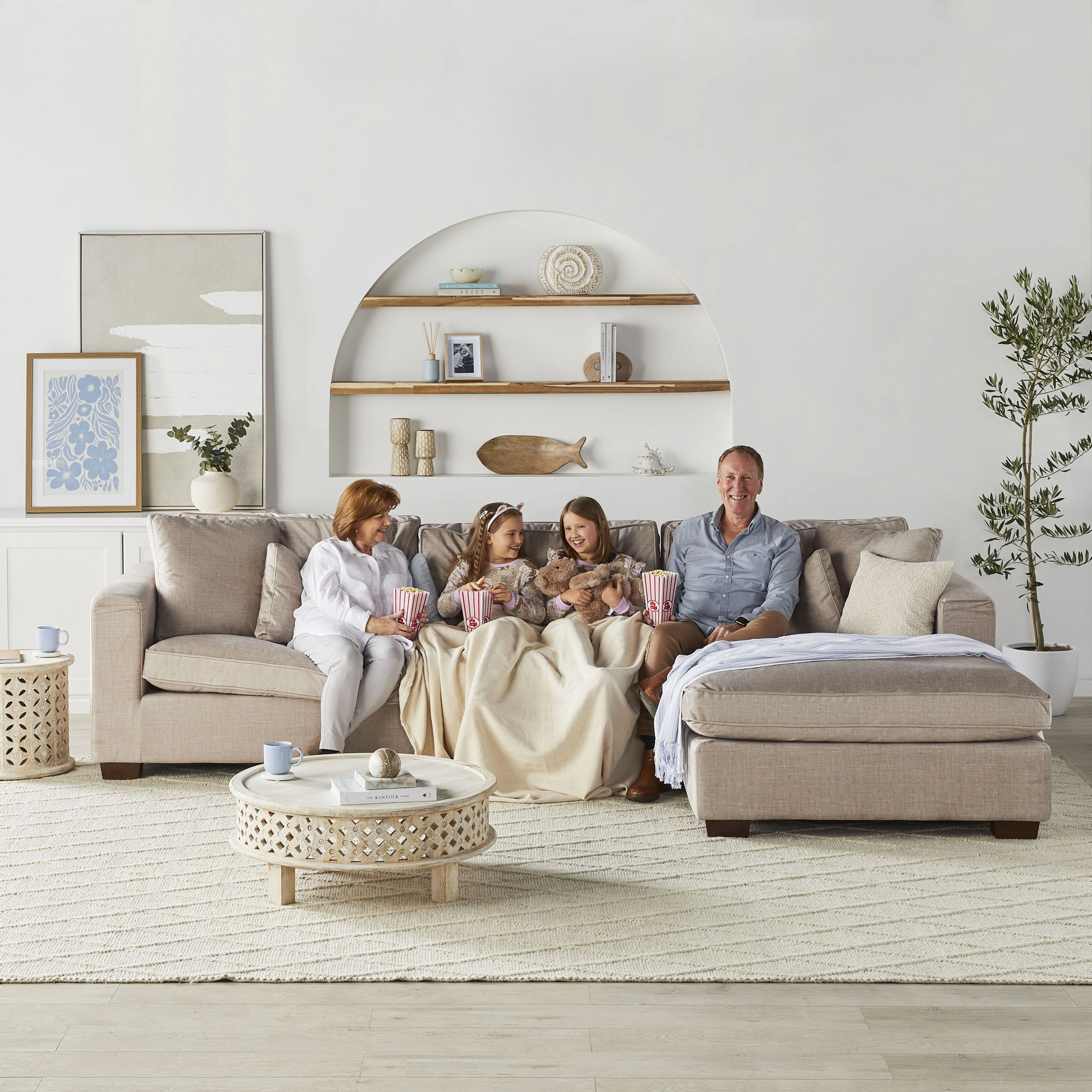 Portsea 4 Seater RHS Chaise Aura Pecan - Image 9