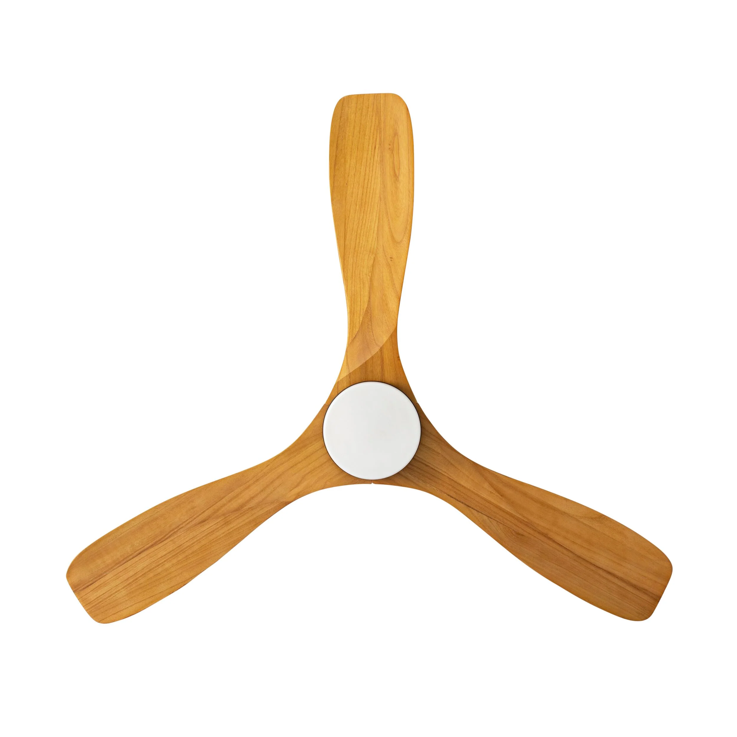 Portsea Hugger Indoor Ceiling Fan with LED Light & Remote - Black & Timber 112cm - Image 3