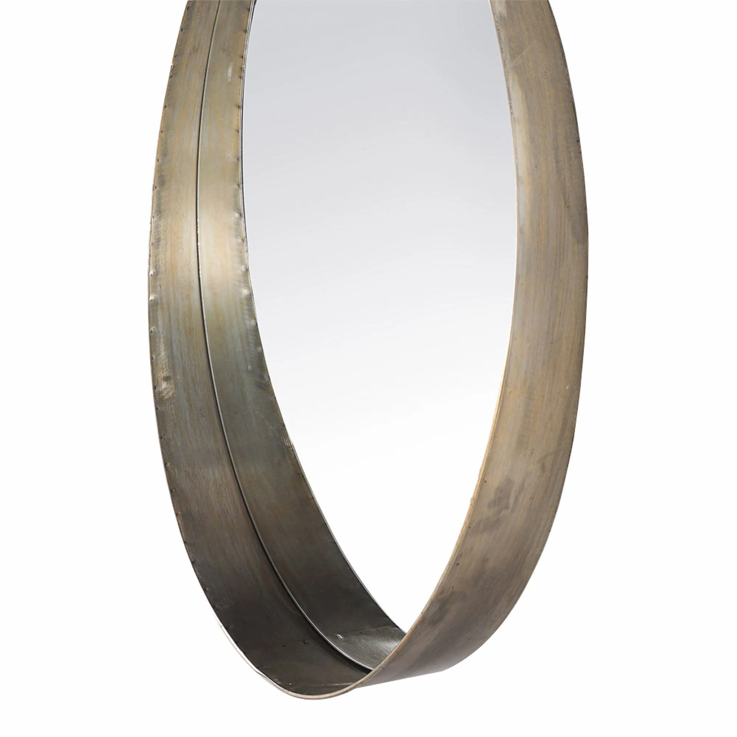 Portsea Metal Round Mirror 80cm - Image 3