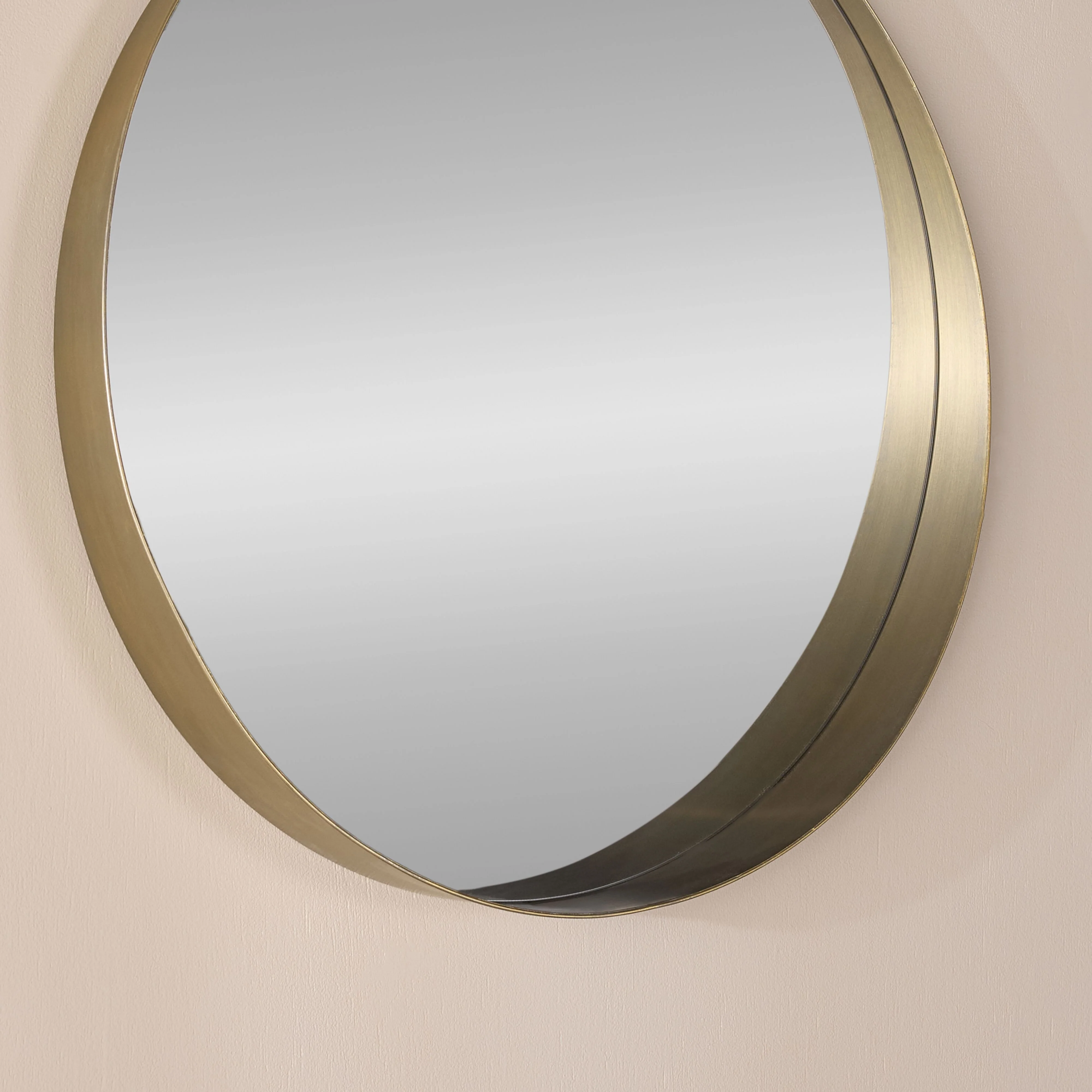 Portsea Metal Round Mirror 80cm - Image 7