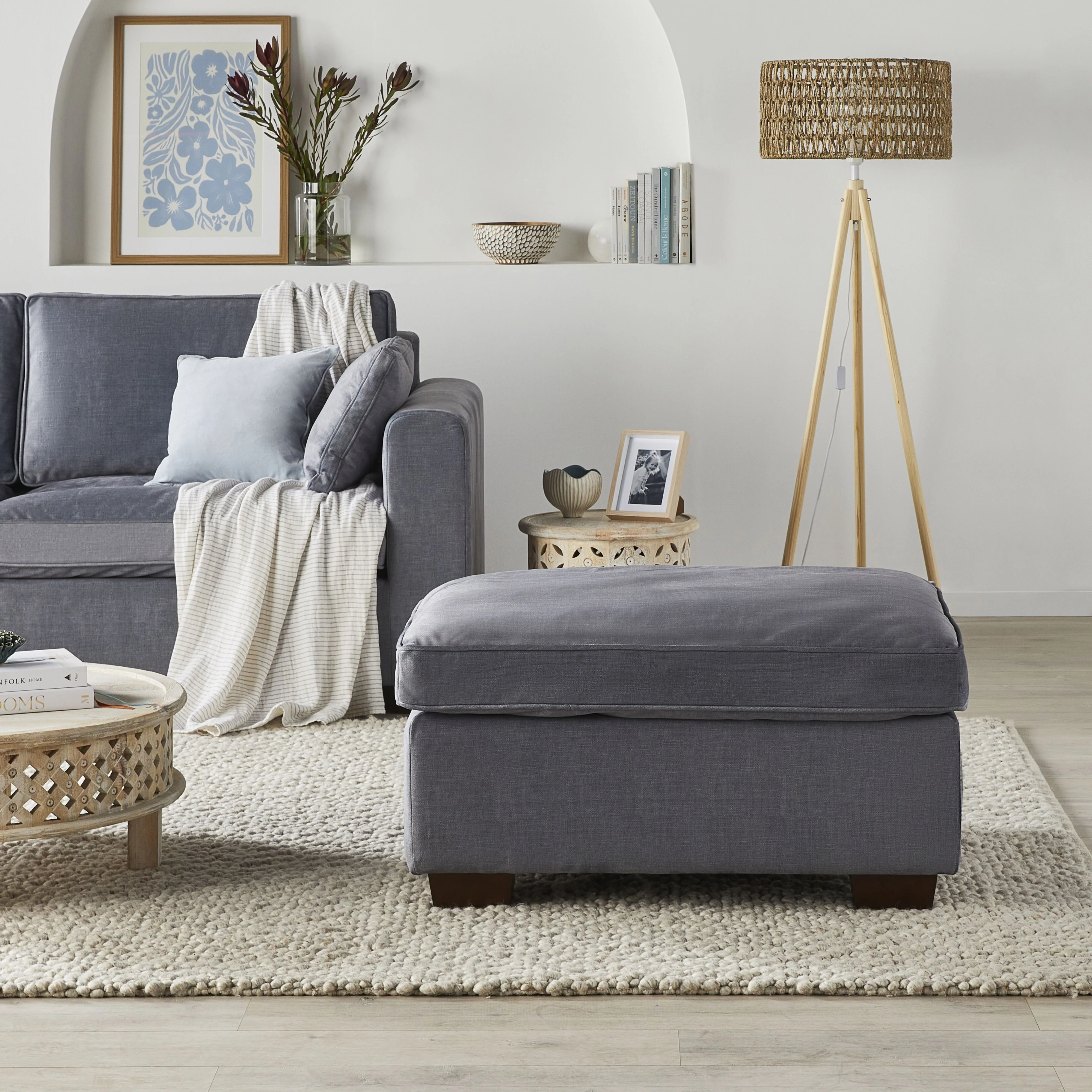 Portsea Ottoman Aura Storm - Image 5