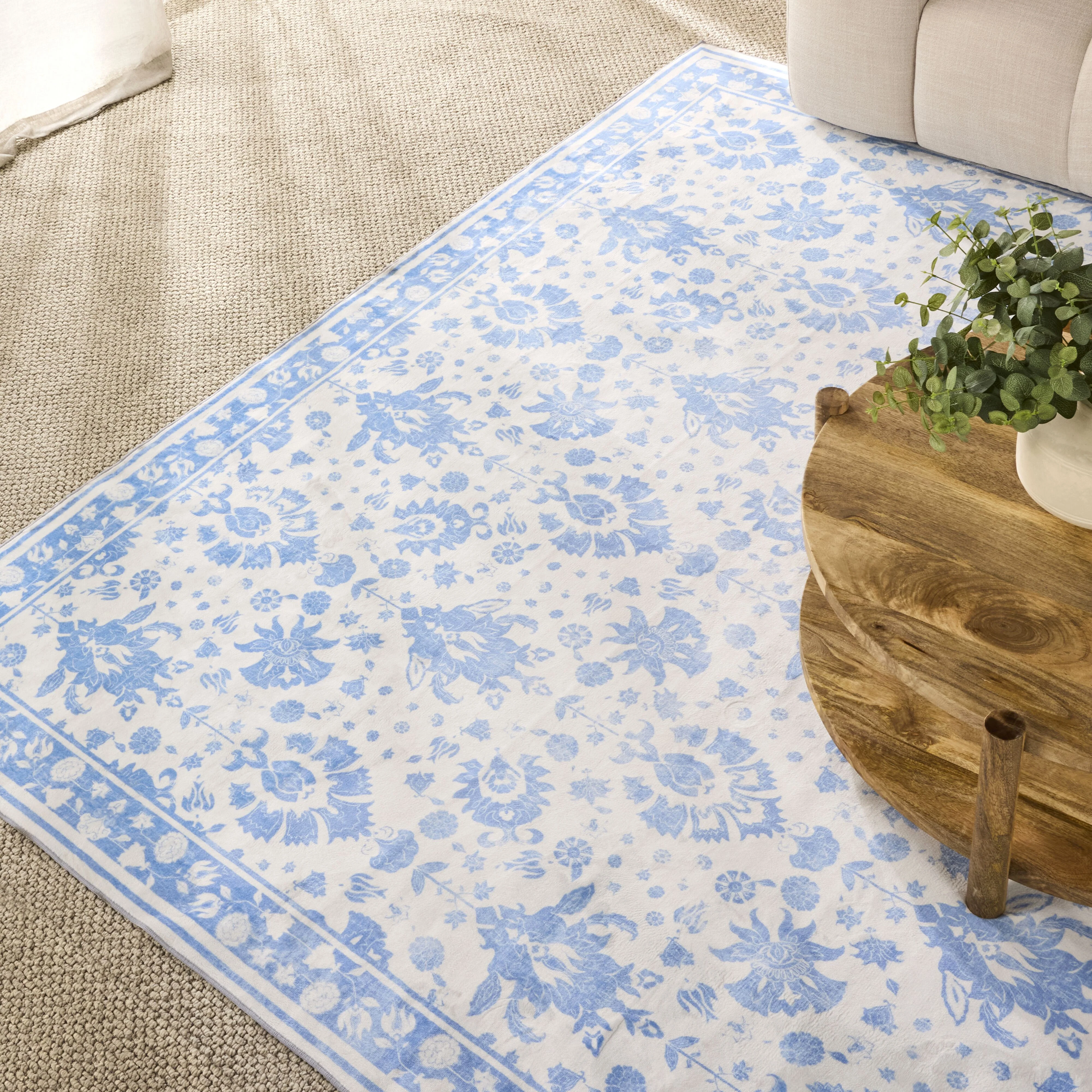 Prairie Silky Soft Washable Rug Sapphire 150x240cm - Image 3
