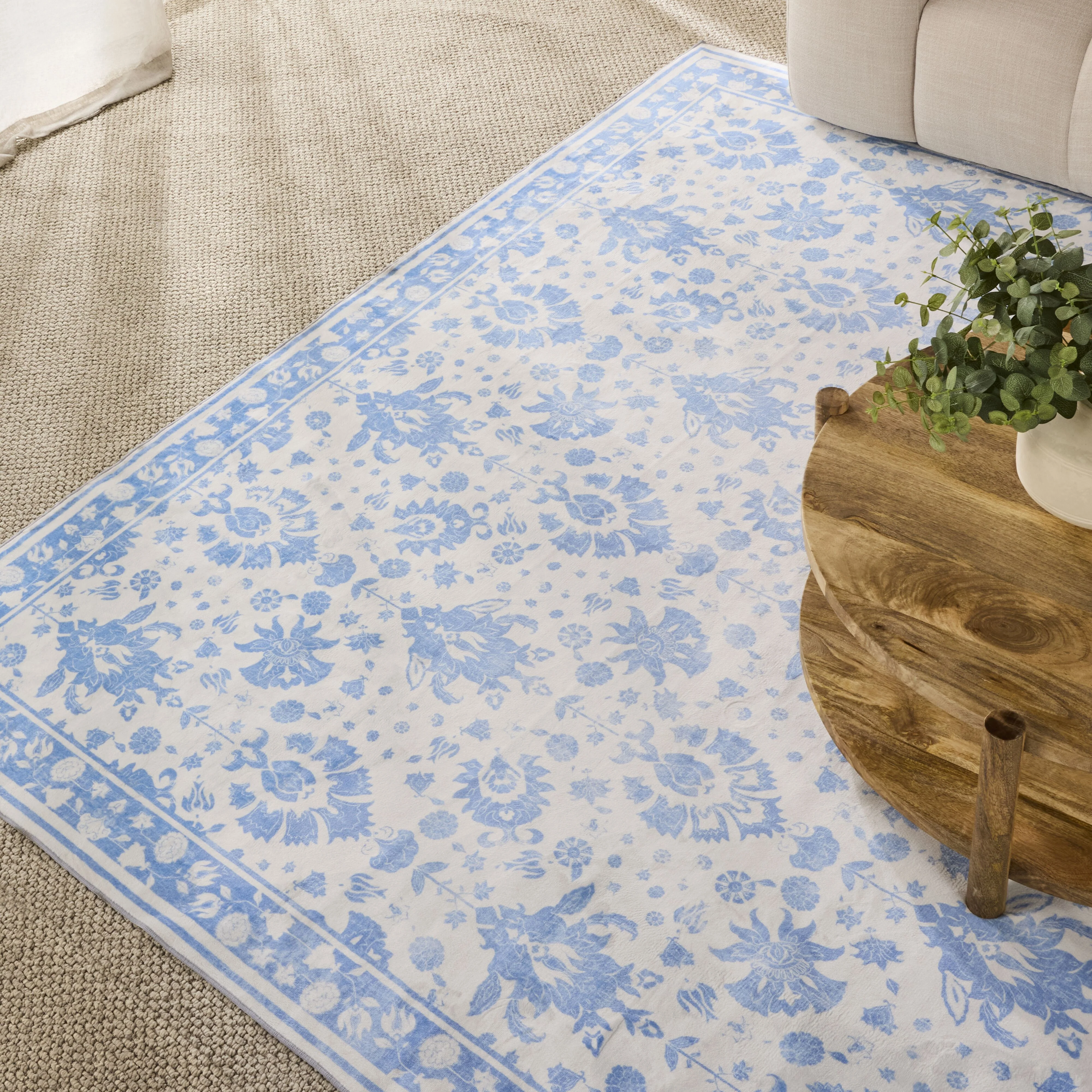 Prairie Silky Soft Washable Rug Sapphire 240x300cm - Image 3