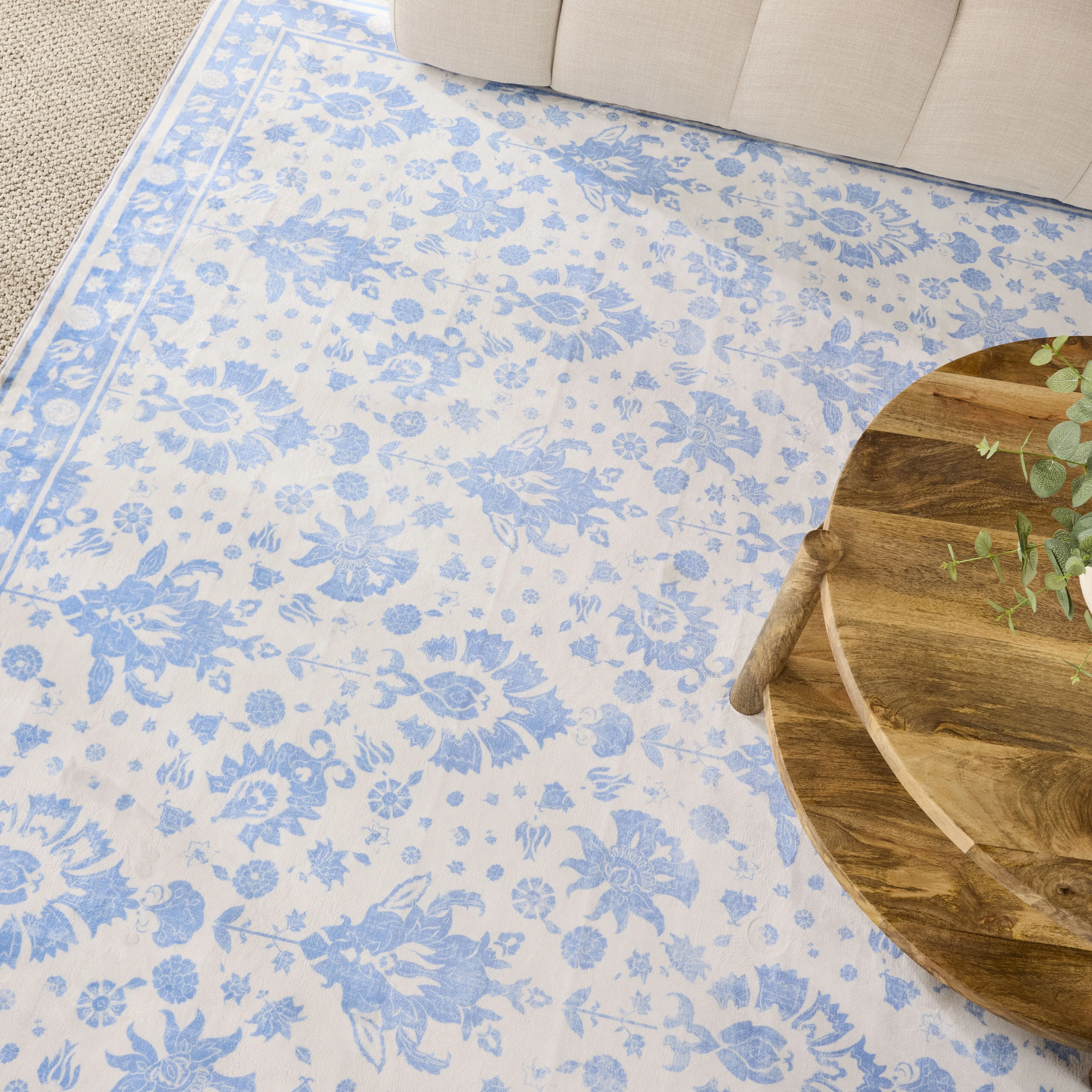Prairie Silky Soft Washable Rug Sapphire 240x300cm - Image 4