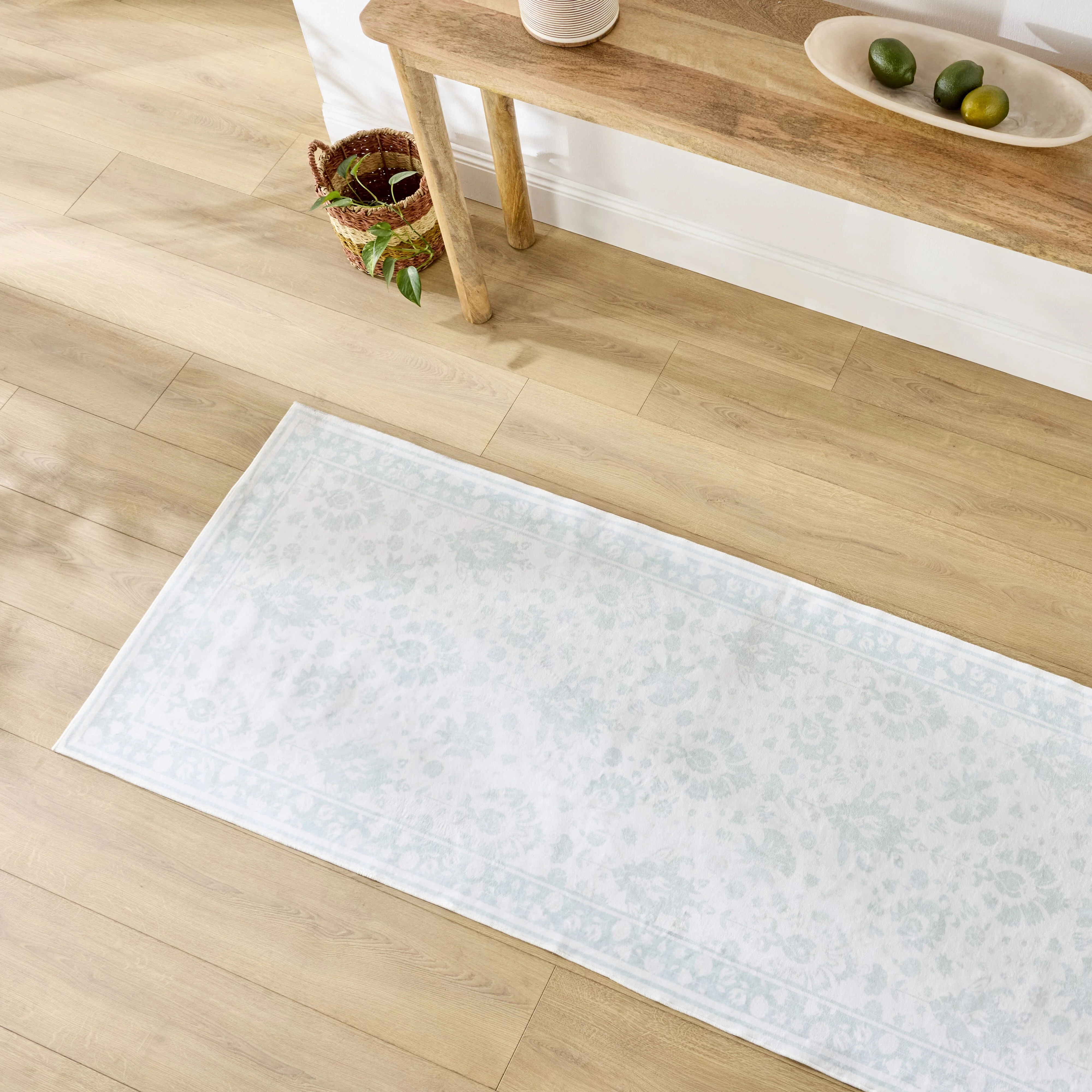 Prairie Silky Soft Washable Runner Mint 80x200cm - Image 3