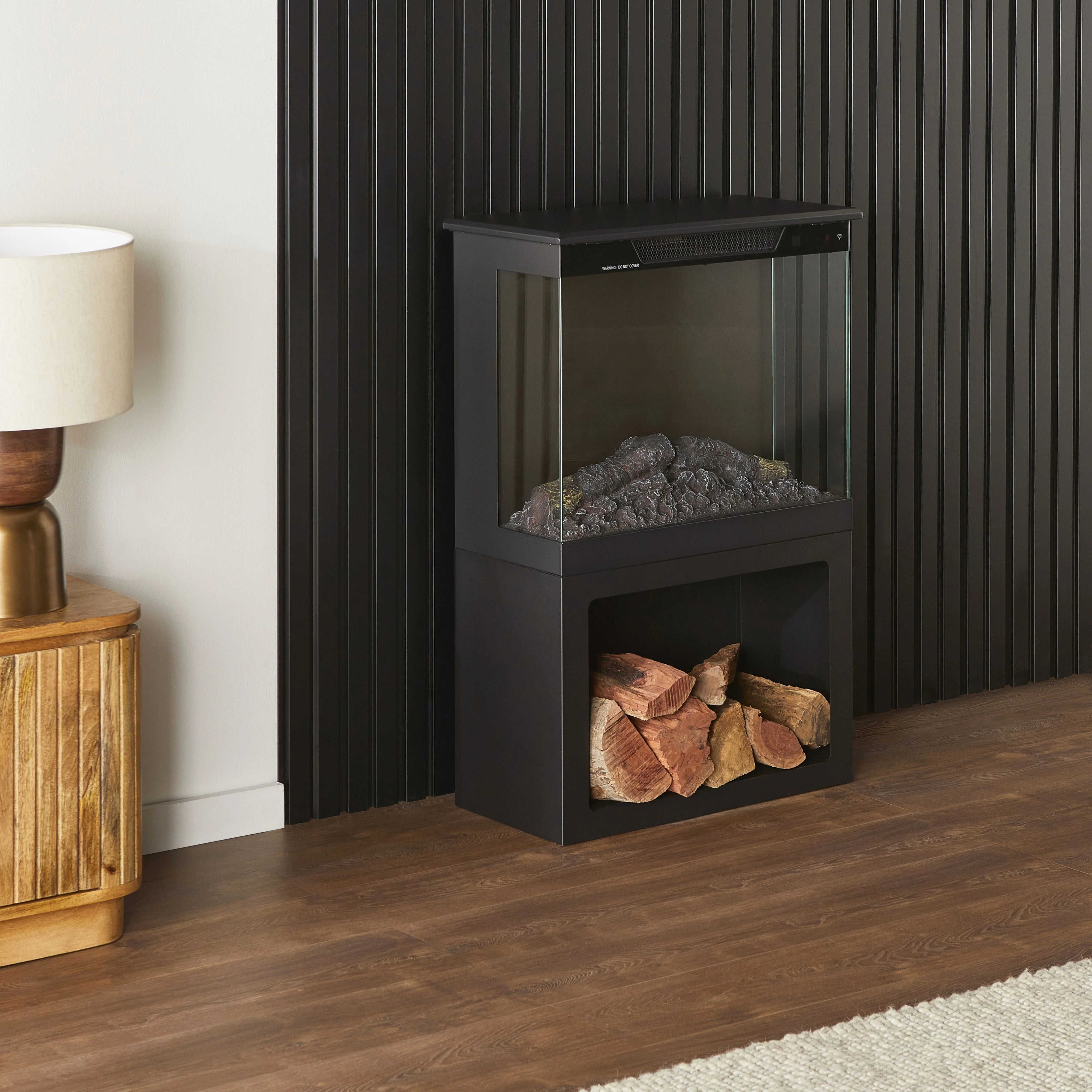 Preston Electric Fireplace 61x30x92cm - Image 9