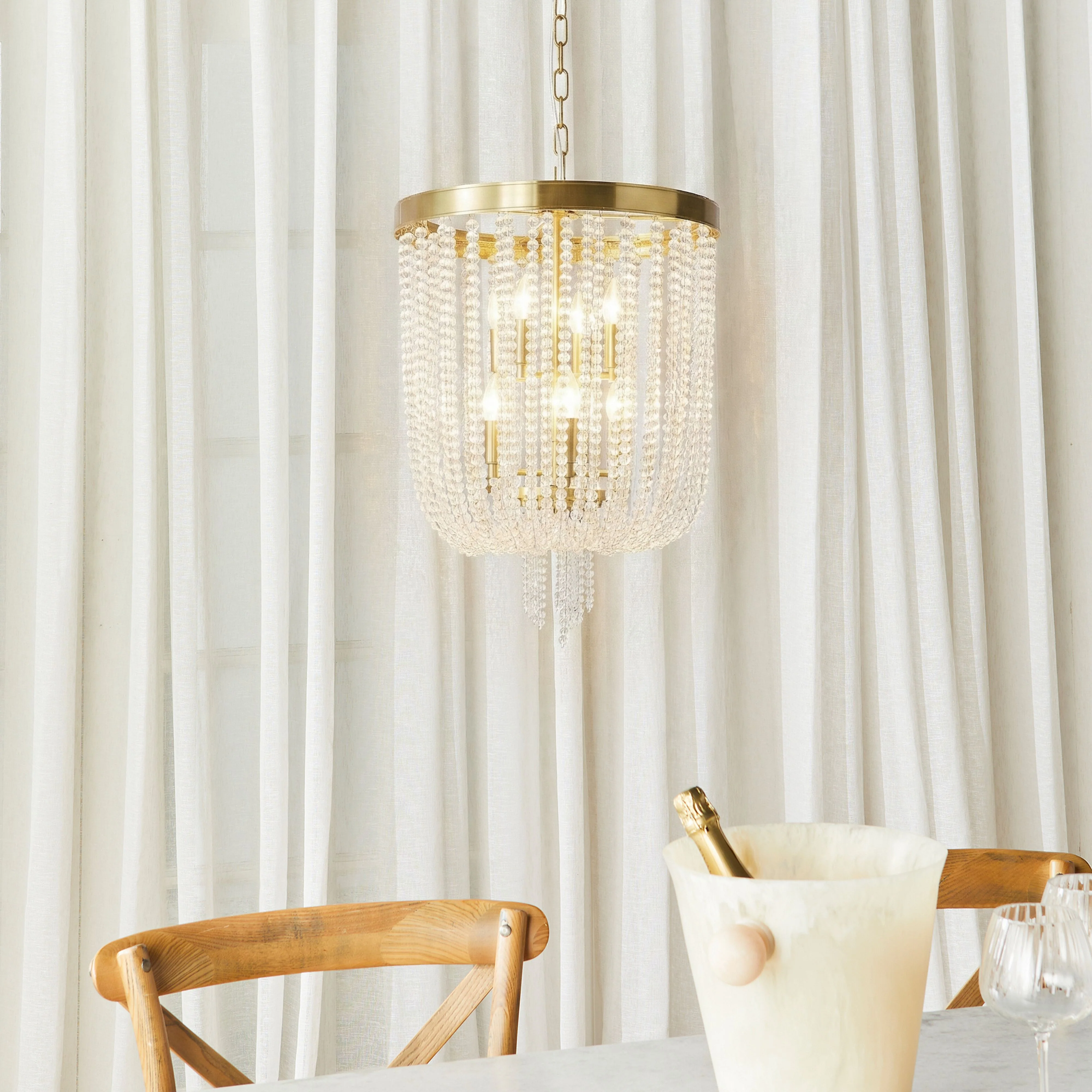 Priscilla 8 Light Chandelier 46cm - Image 5