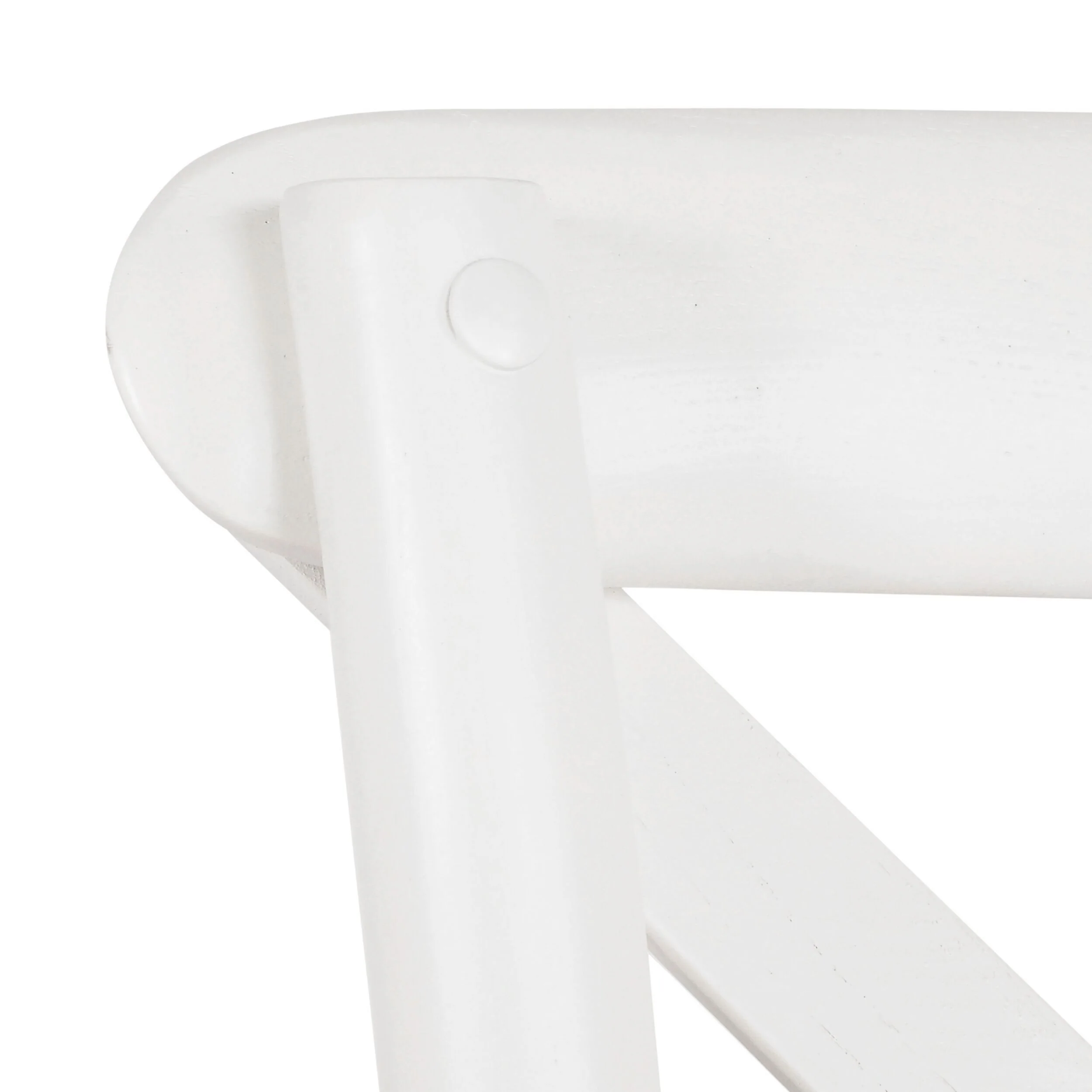 Provincial Cross Back Dining Chair Crisp White - Image 5
