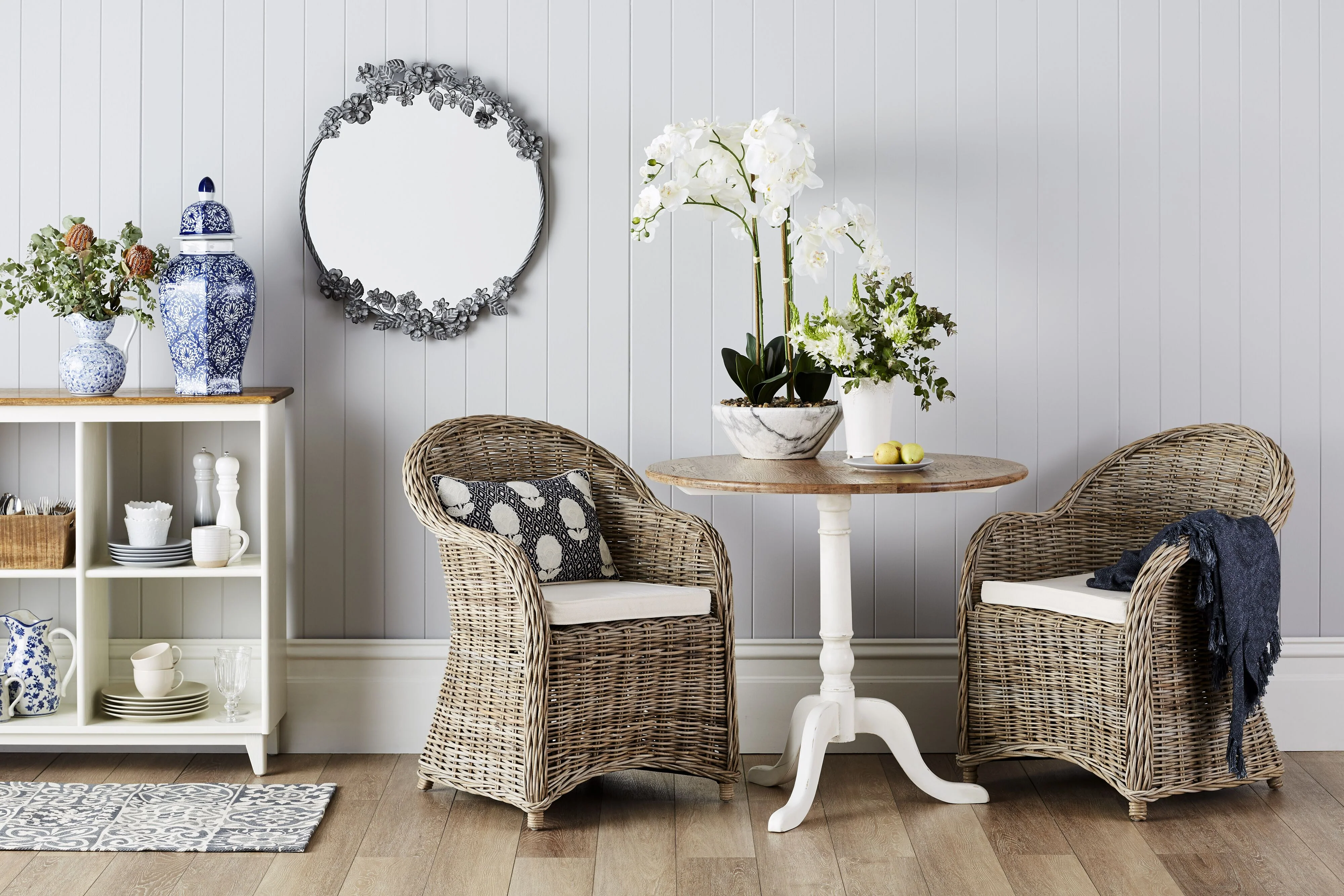 Provincial Oak Drop-Down Cafe Table - Image 10