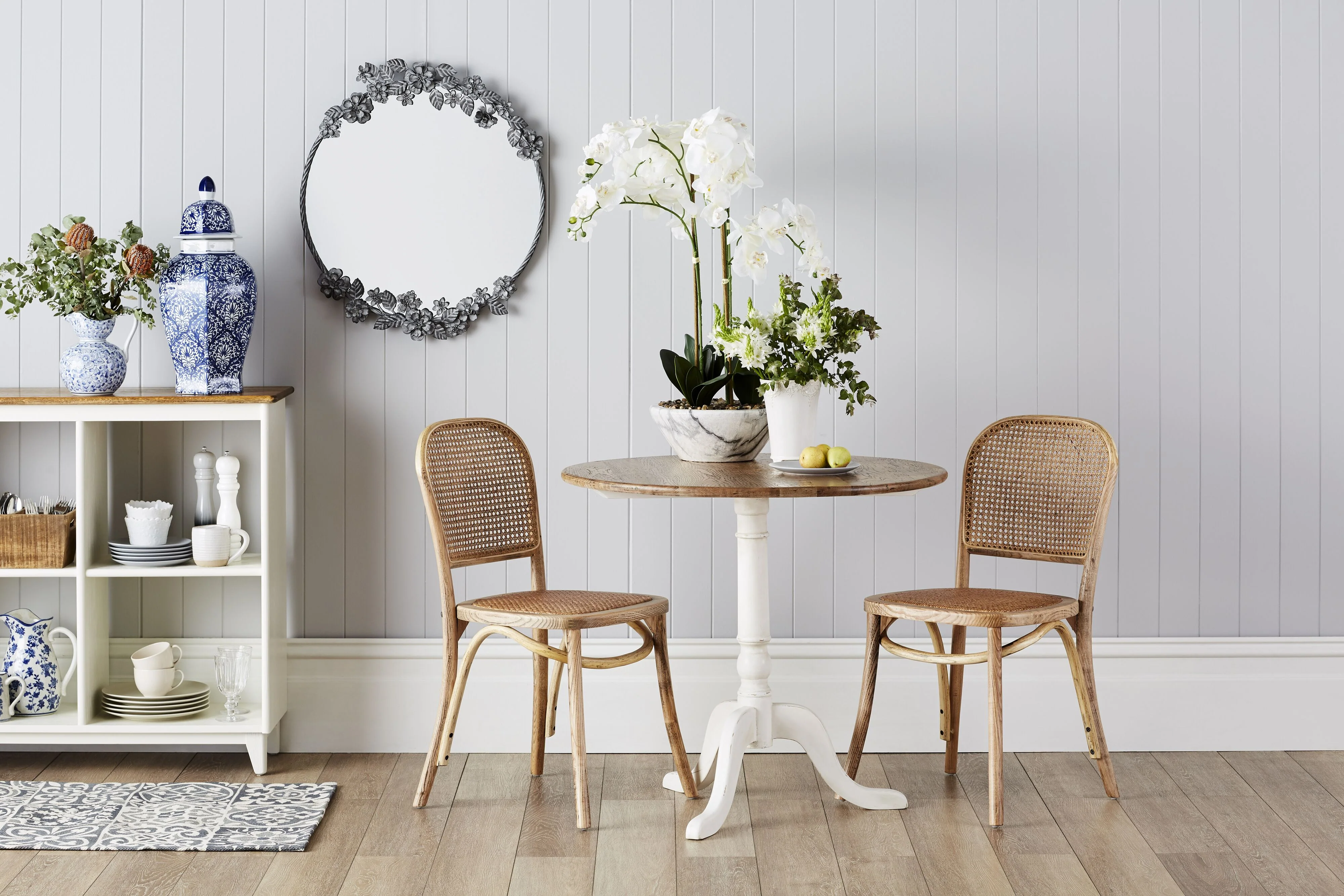 Provincial Oak Drop-Down Cafe Table - Image 8