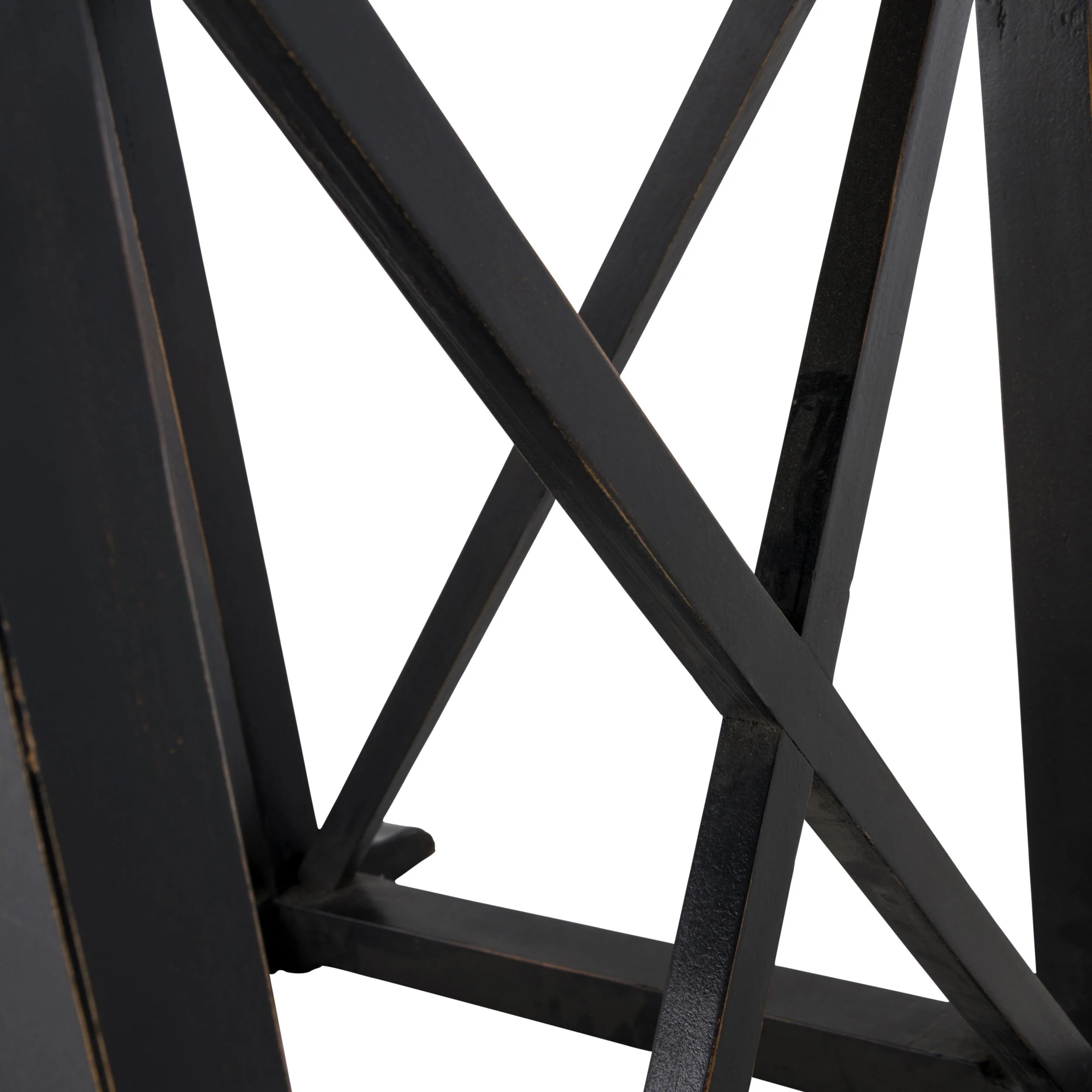 Provincial Oak Round Dining Table 140cm Distressed Black - Image 5