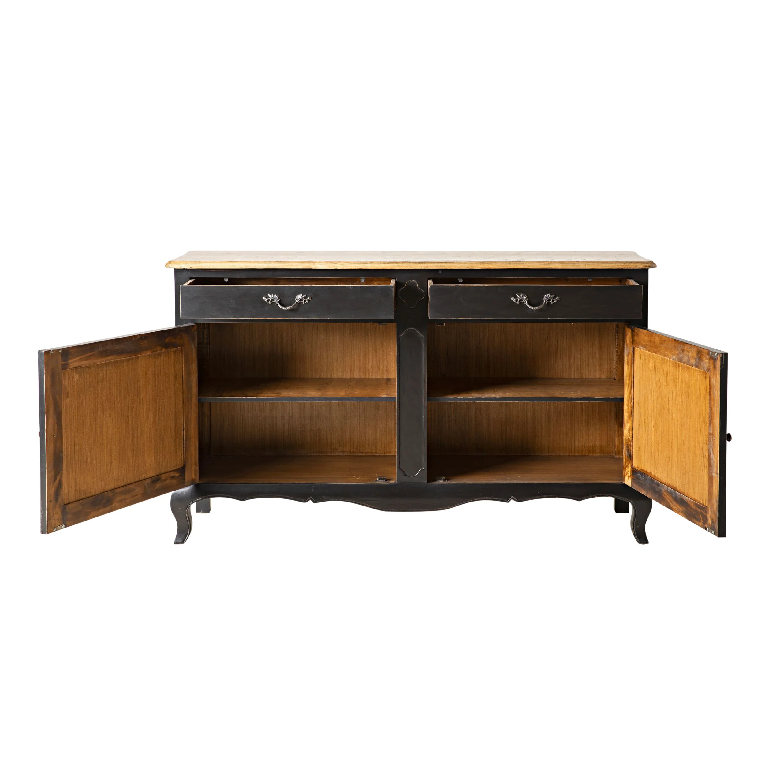 Provincial Oak Sideboard Black - Image 5