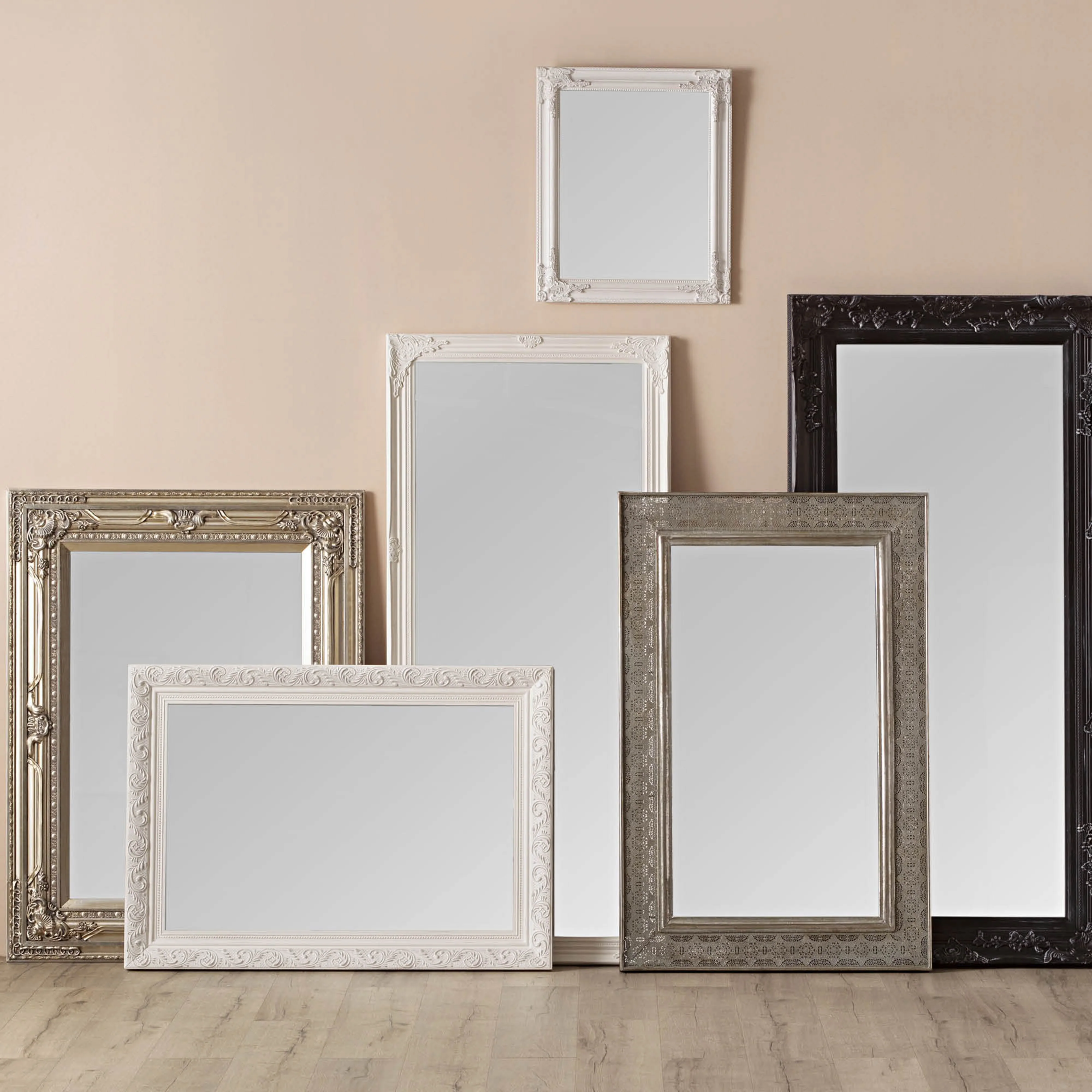 Quincy Antique White Mirror 90x60cm - Image 4