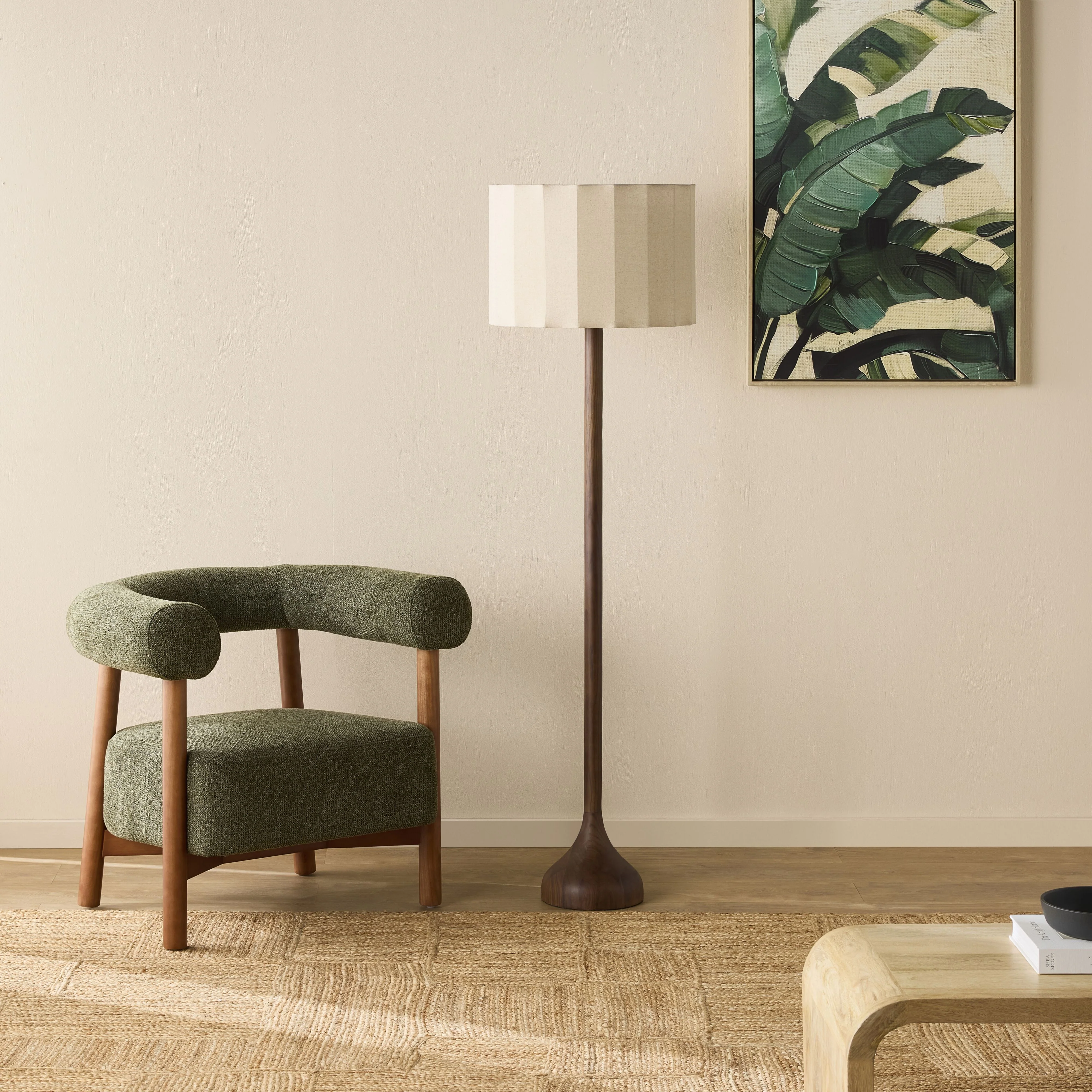 Ravi Wooden Floor Lamp 157cm - Image 3