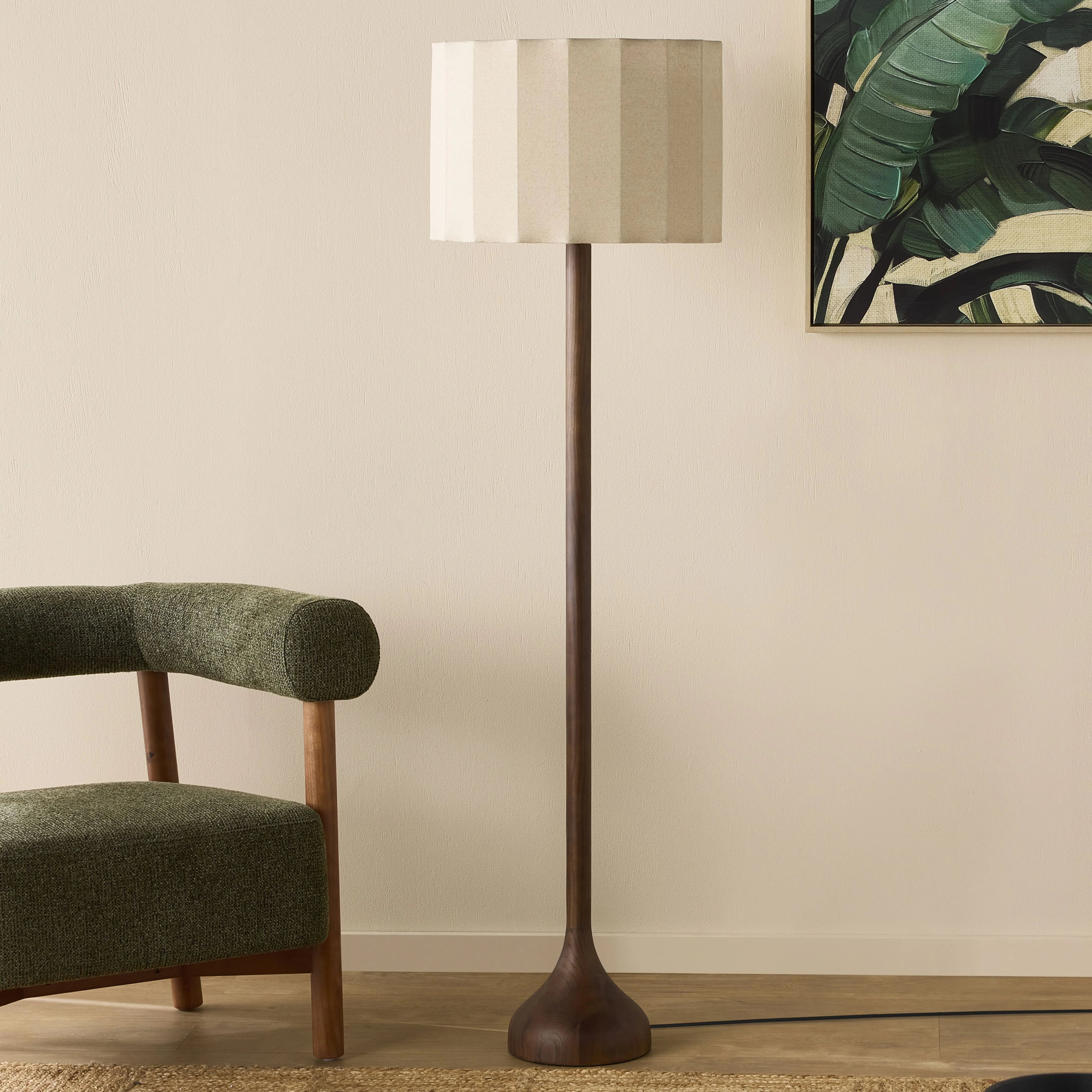 Ravi Wooden Floor Lamp 157cm - Image 4