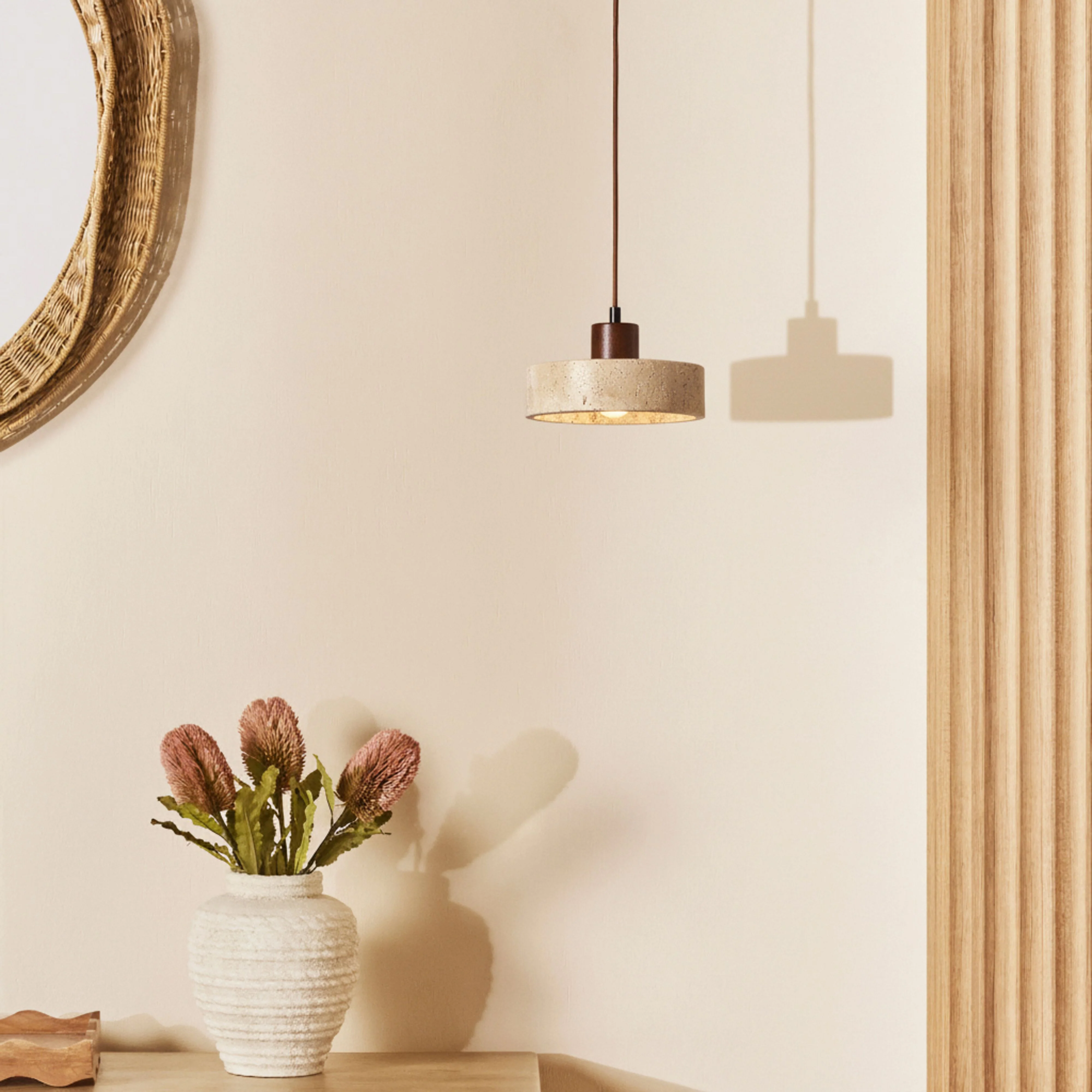 Rayla Travertine Pendant 21x17cm - Image 4