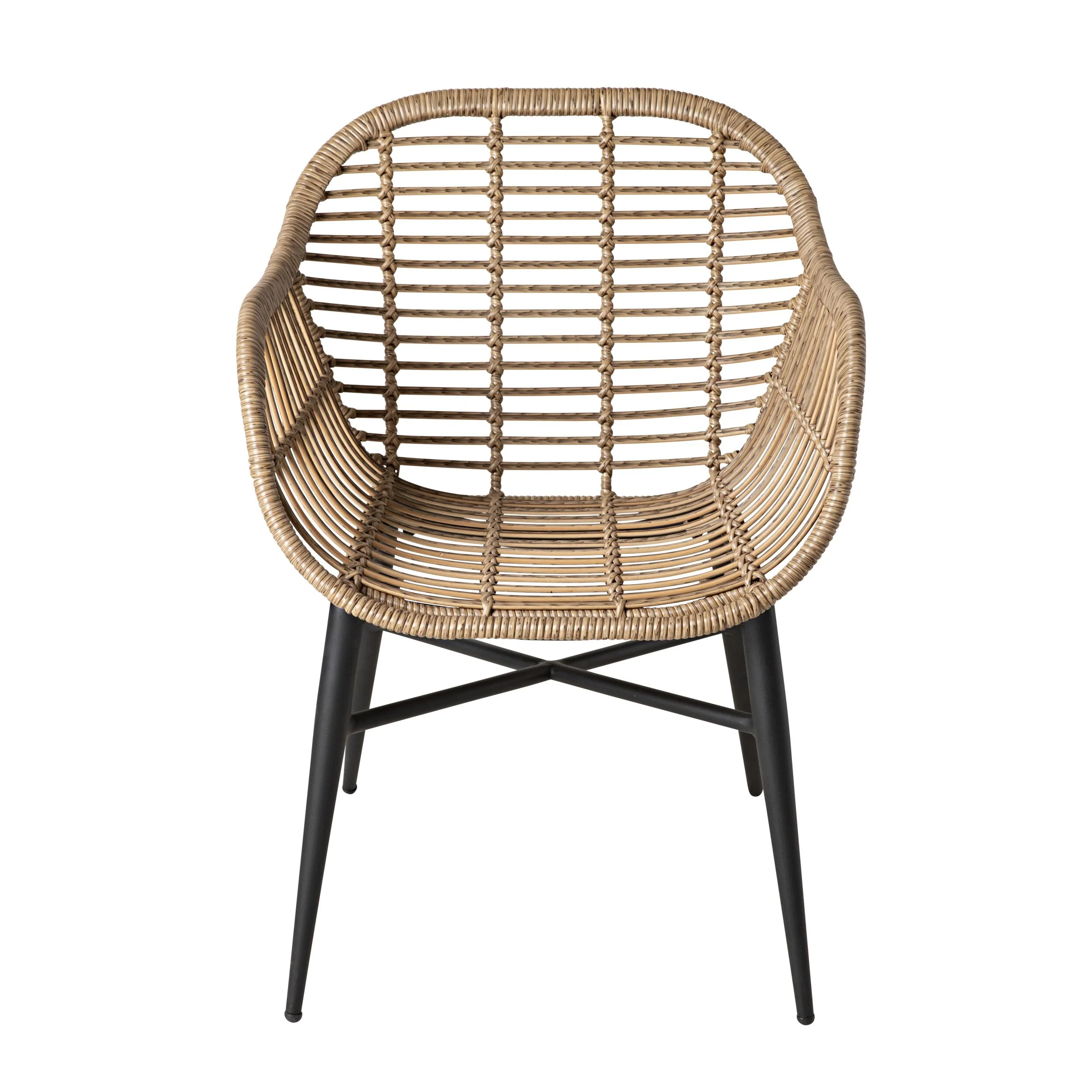 Reclaimed Teak Dining Table 320cm with 8 Natural Wicker Deck Chairs - Image 2