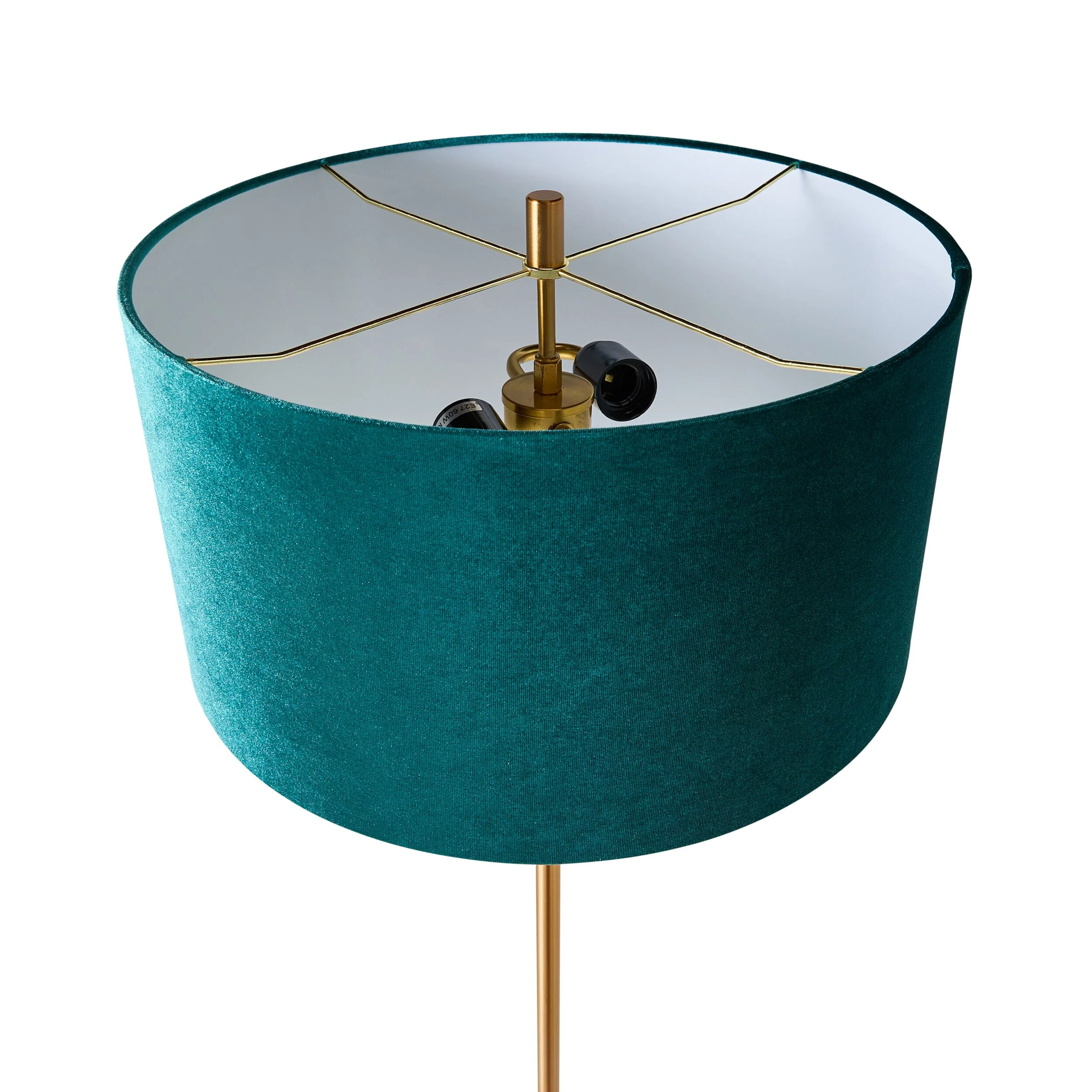 Reid Velvet Green Floor Lamp 157.5cm - Image 3