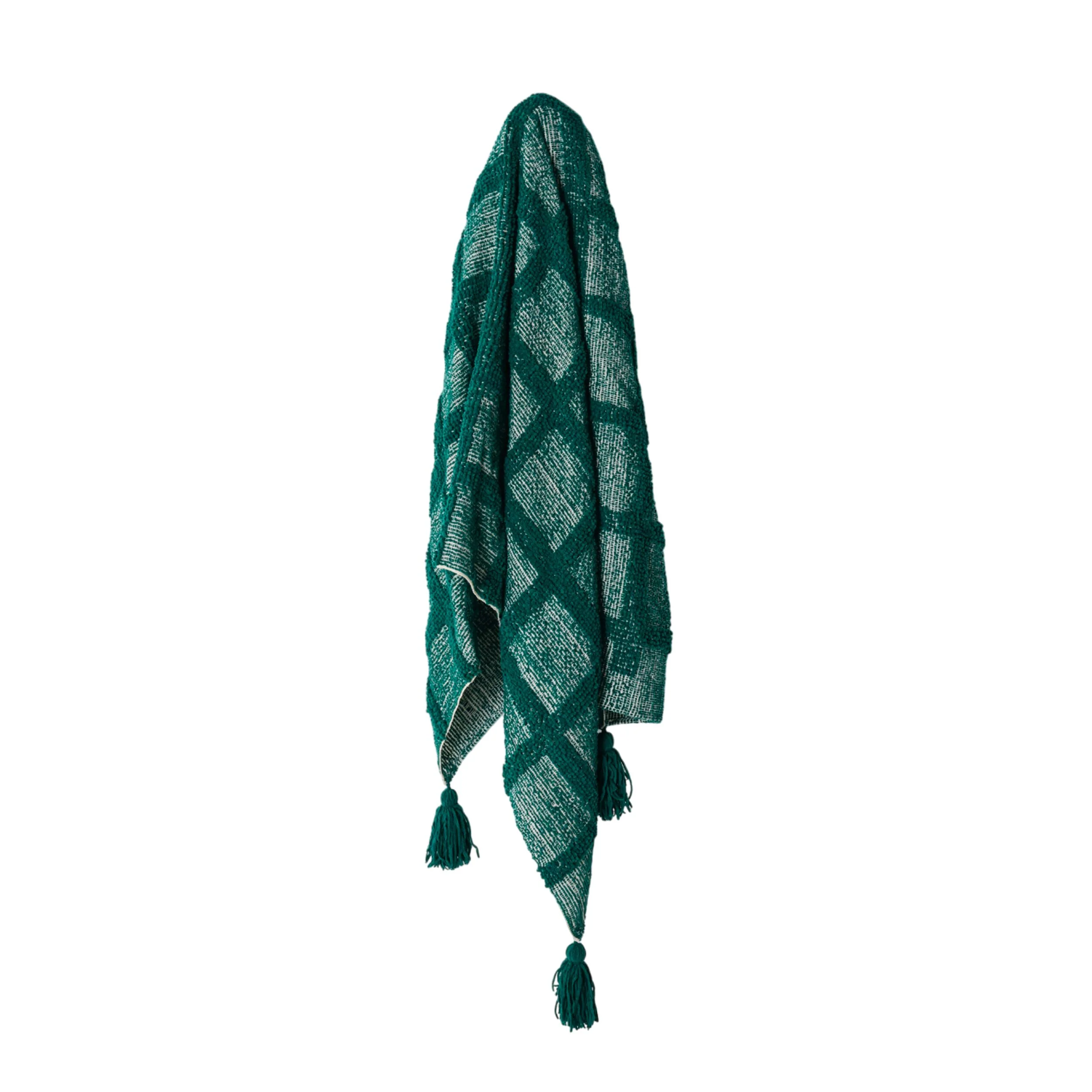 Remy Chenille Throw Emerald 130x170cm - Image 3