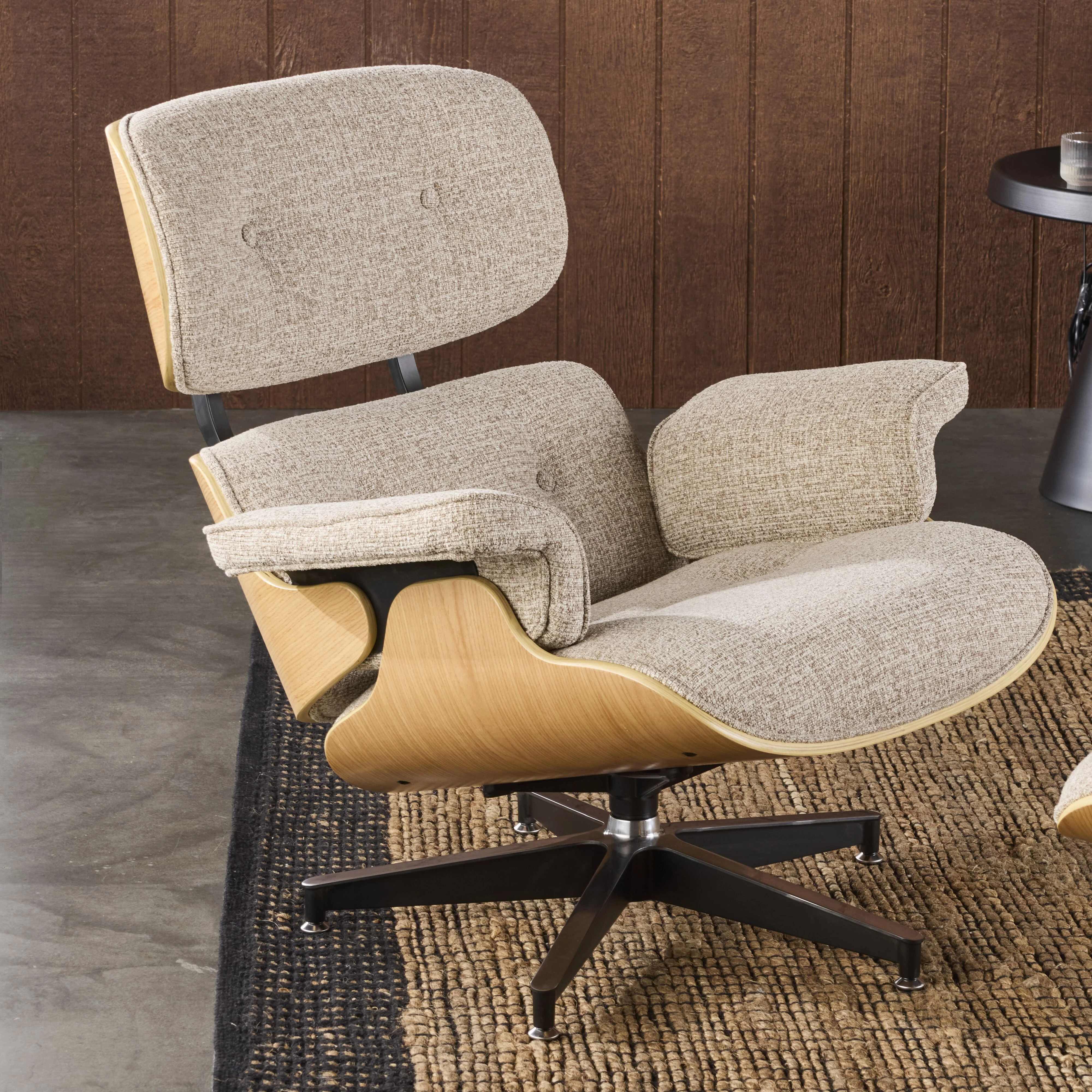 Replica Eames Lounge Chair and Ottoman Camel - Image 11