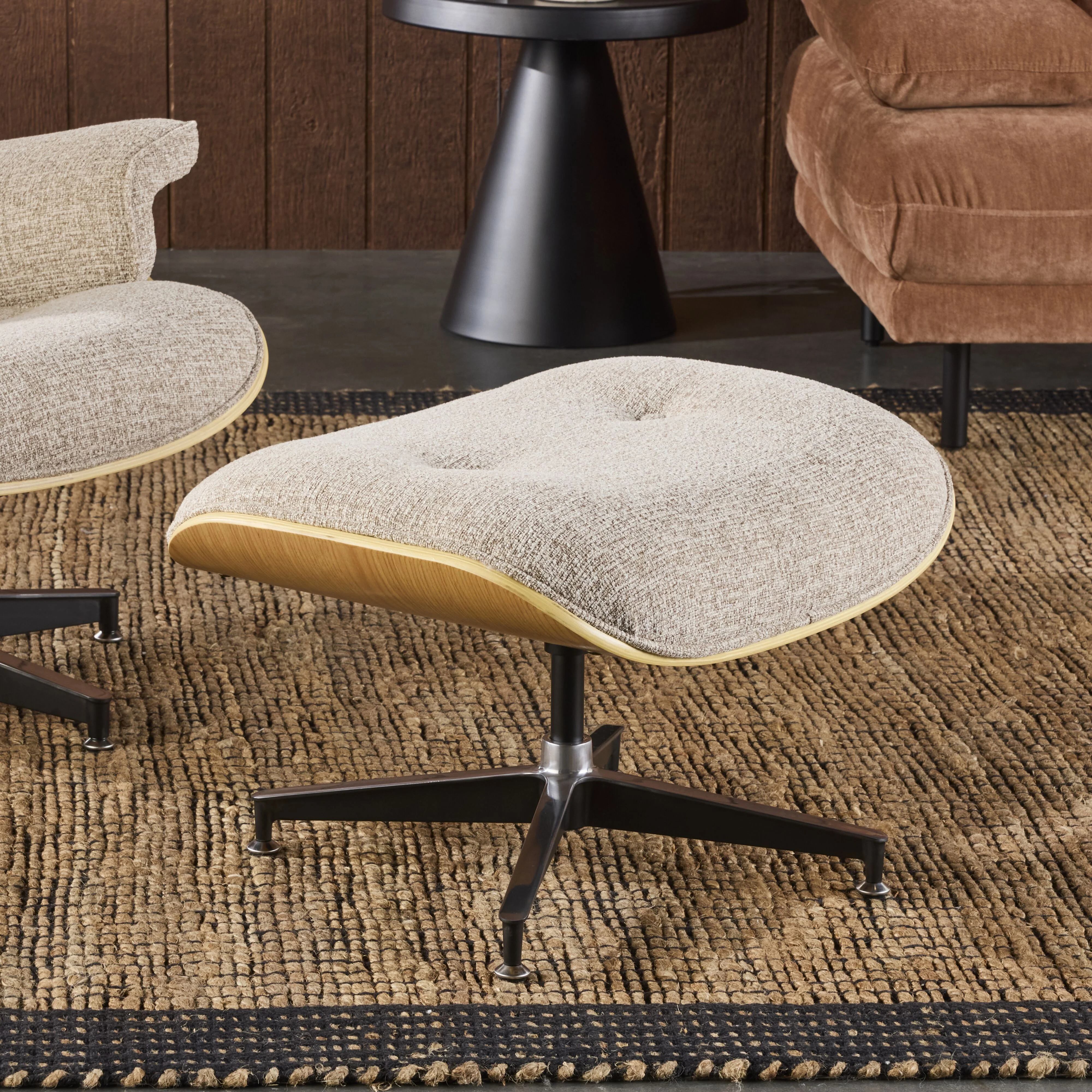 Replica Eames Lounge Chair and Ottoman Camel - Image 12