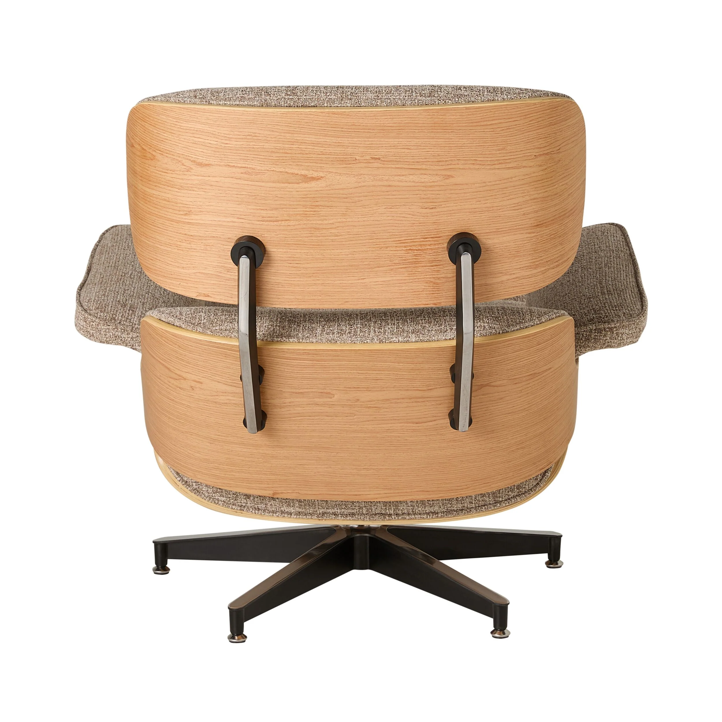 Replica Eames Lounge Chair and Ottoman Camel - Image 4