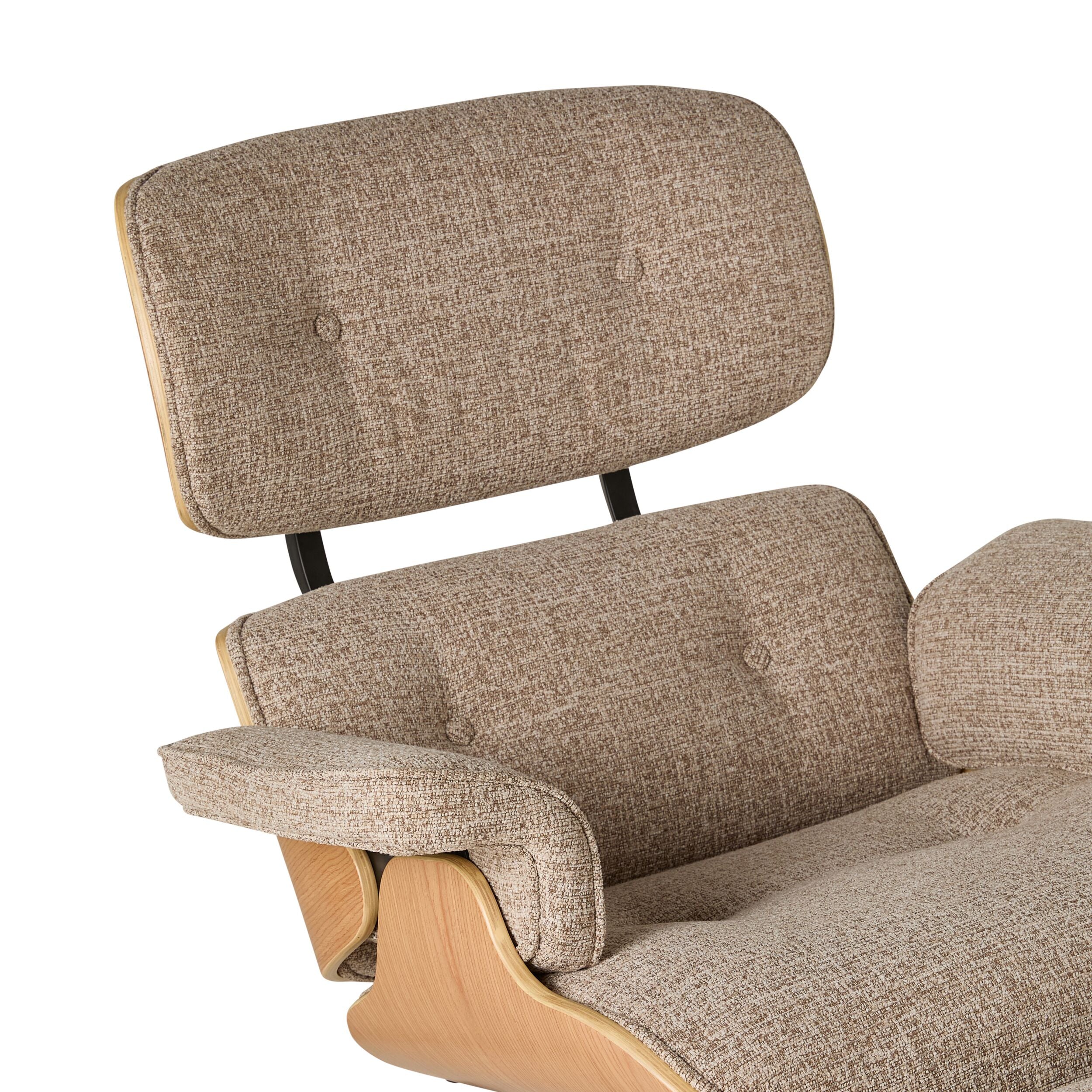 Replica Eames Lounge Chair and Ottoman Camel - Image 7