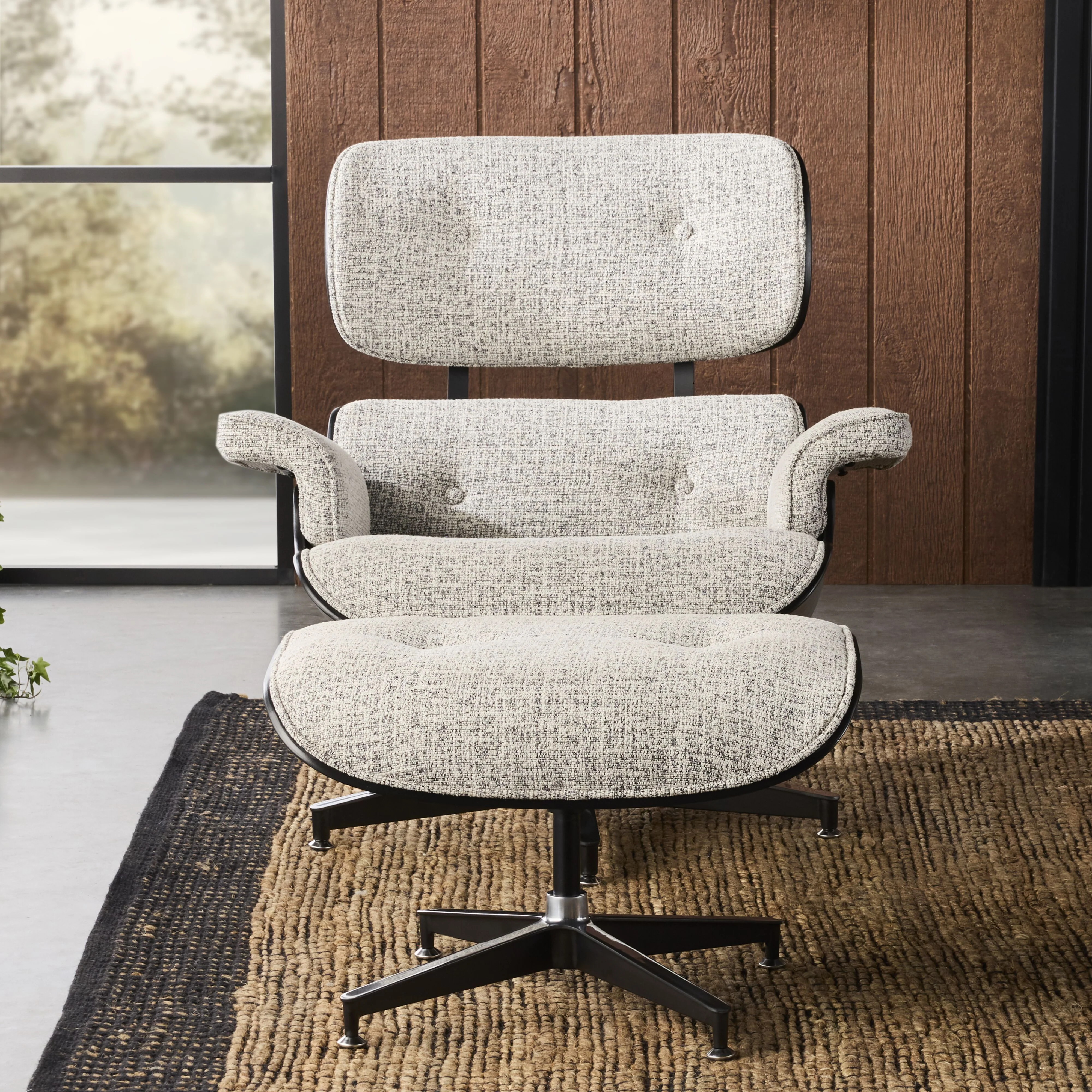 Replica Eames Lounge Chair and Ottoman Pepper - Image 10